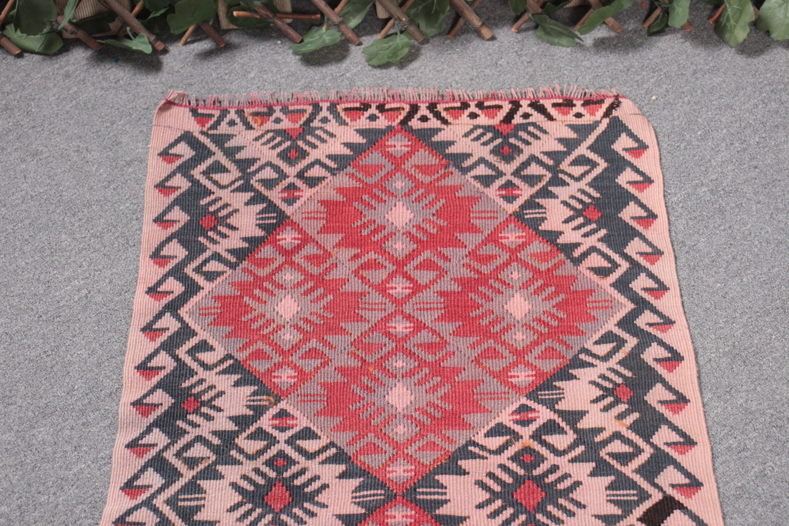 Floor Rug, Red Boho Rugs, Nursery Rug, Kilim, Antique Rug, 1.8x3.2 ft Small Rug, Home Decor Rug, Turkish Rugs, Vintage Rugs, Small Boho Rug