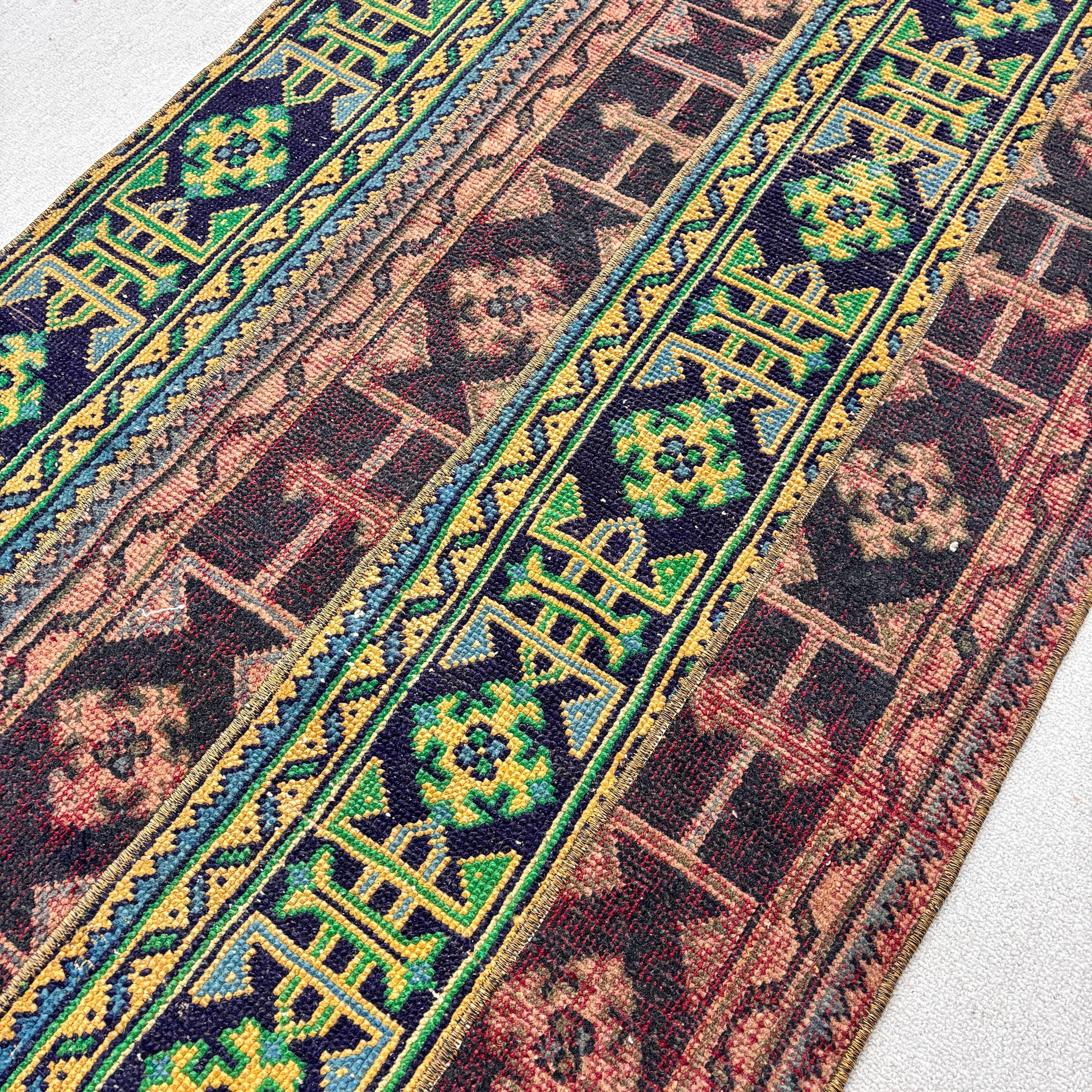 Kitchen Rug, Decorative Rugs, Moroccan Rugs, Turkish Rug, 3x5 ft Small Rug, Vintage Rug, Brown Anatolian Rugs, Floor Rugs, Small Area Rugs