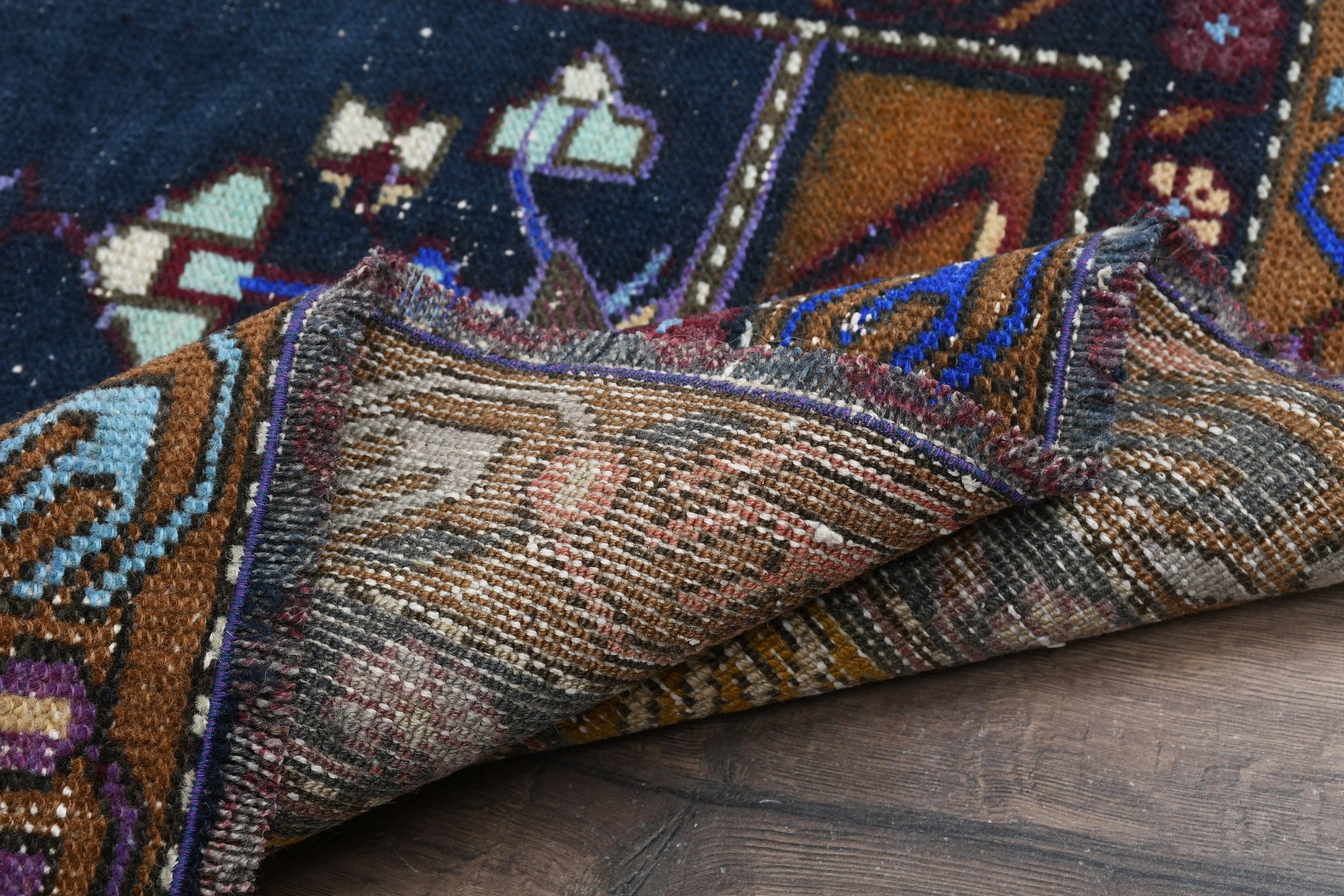Kitchen Rug, Bedroom Rug, Turkish Rug, Vintage Rug, 3.1x7 ft Accent Rug, Purple Moroccan Rugs, Boho Rug, Antique Rugs