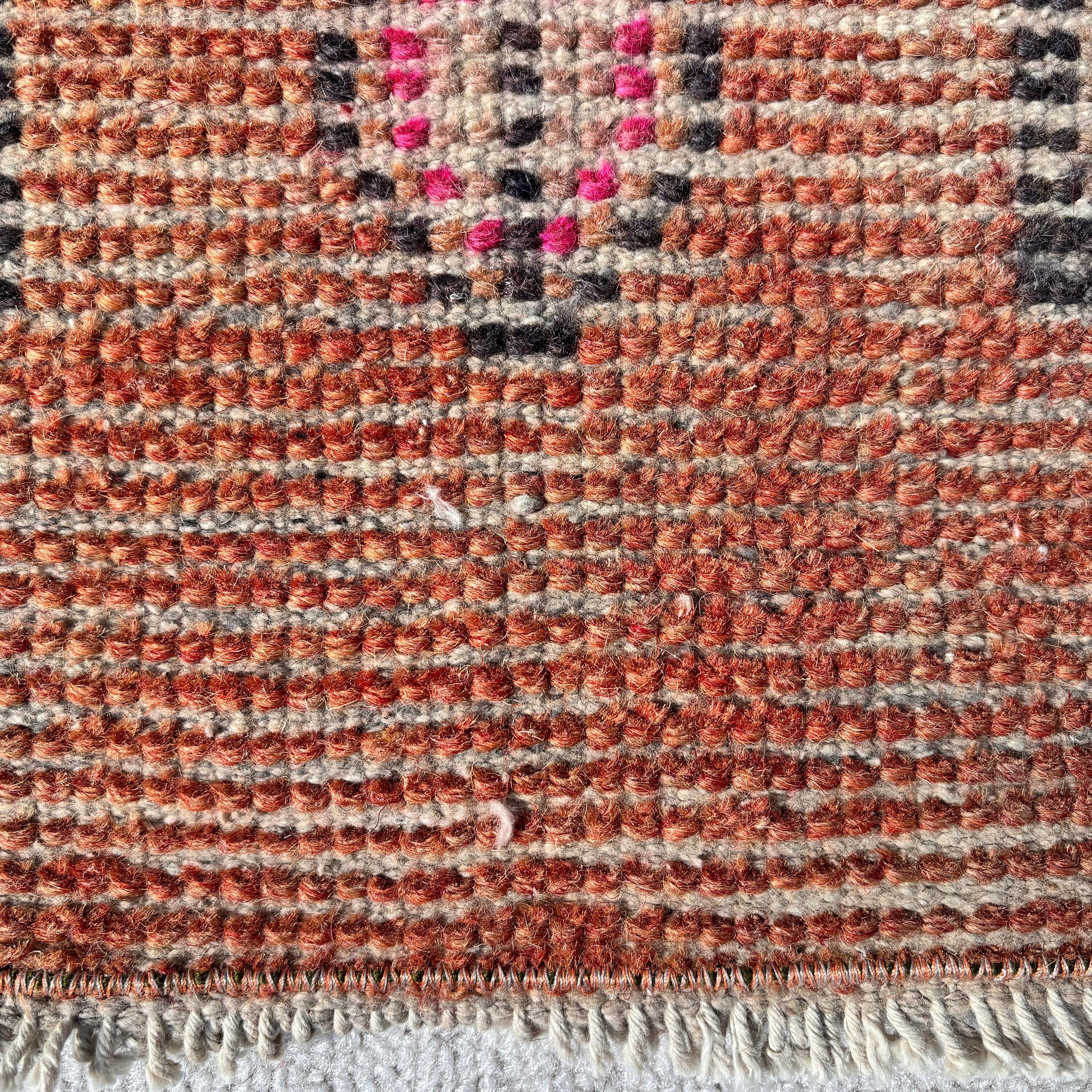 Anadolu Halıları, 1x2,3 ft Küçük Halı, Modern Halılar, Küçük Vintage Halı, Kahverengi Oryantal Halılar, Boho Halı, Vintage Halı, Çocuk Halıları, Türk Halıları