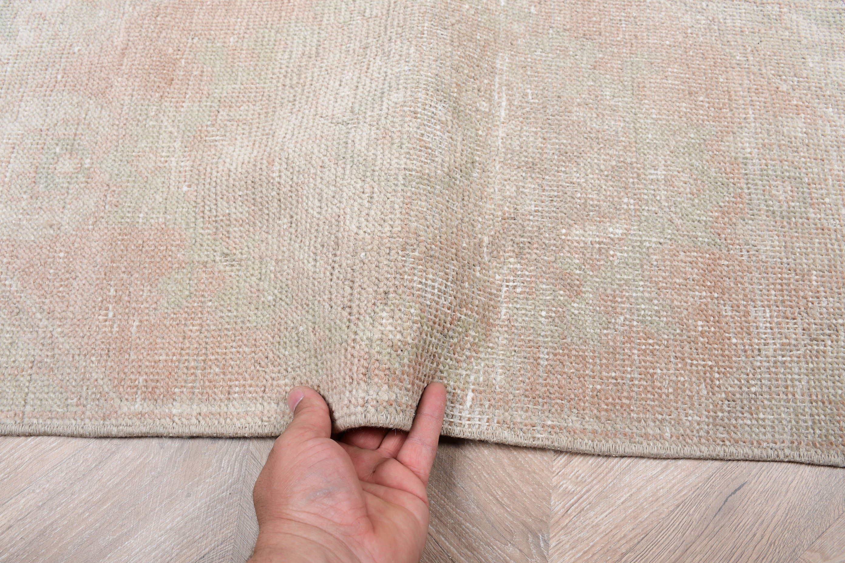 Moroccan Rug, Vintage Rugs, Orange Oriental Rug, Bath Rug, Bathroom Rug, Turkish Rugs, 1.3x2.6 ft Small Rugs, Floor Rugs, Rugs for Nursery
