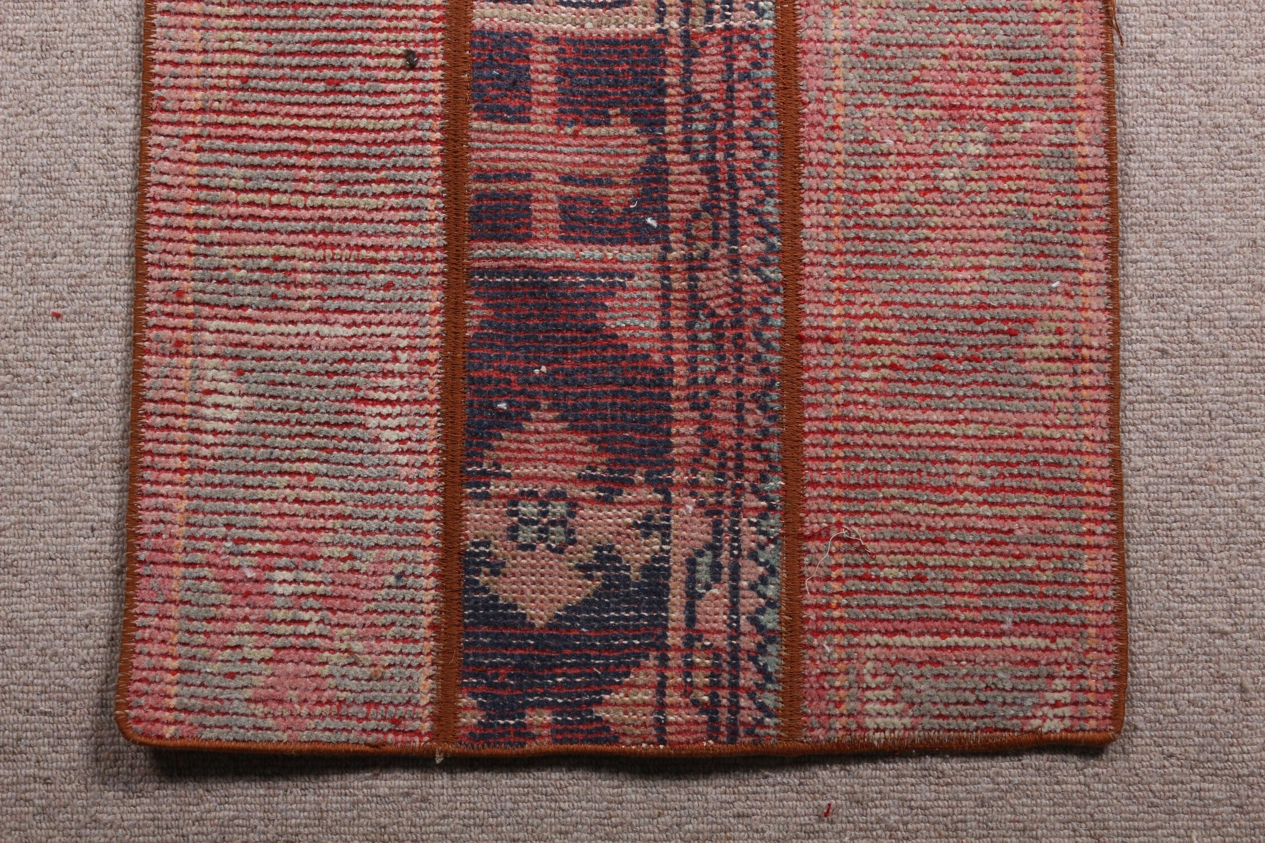 Car Mat Rug, Rugs for Nursery, Bath Rugs, Turkish Rug, 1.7x3.9 ft Small Rug, Moroccan Rug, Red Moroccan Rugs, Anatolian Rug, Vintage Rug