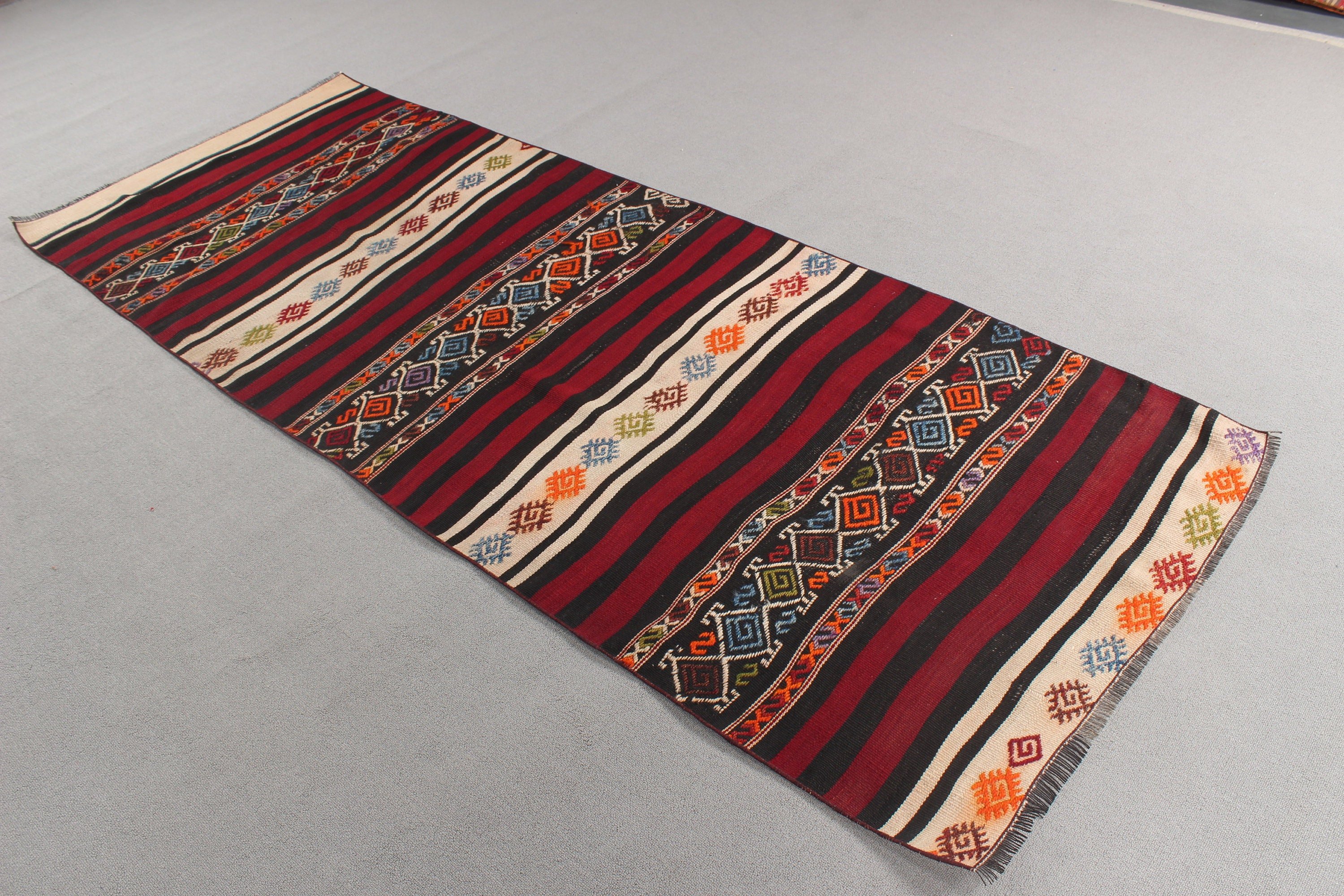 Türkiye Halısı, Bej Oushak Halısı, Kilim, 3.3x8.6 ft Runner Halısı, Merdiven Halısı, Koridor Halıları, Boho Halıları, Vintage Halı, Türk Halısı, Açıklama Halısı