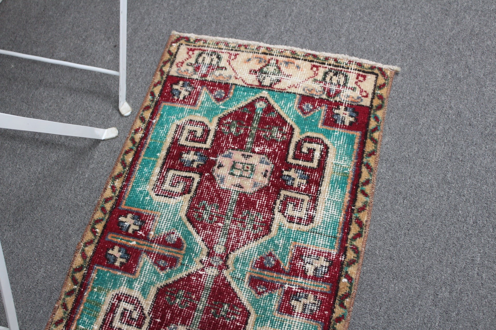 Araba Paspas Halısı, Fas Halıları, 1.5x2.9 ft Küçük Halı, Antika Halılar, Araba Paspas Halıları, Pastel Halı, Kırmızı Mutfak Halısı, Vintage Halılar, Türk Halısı