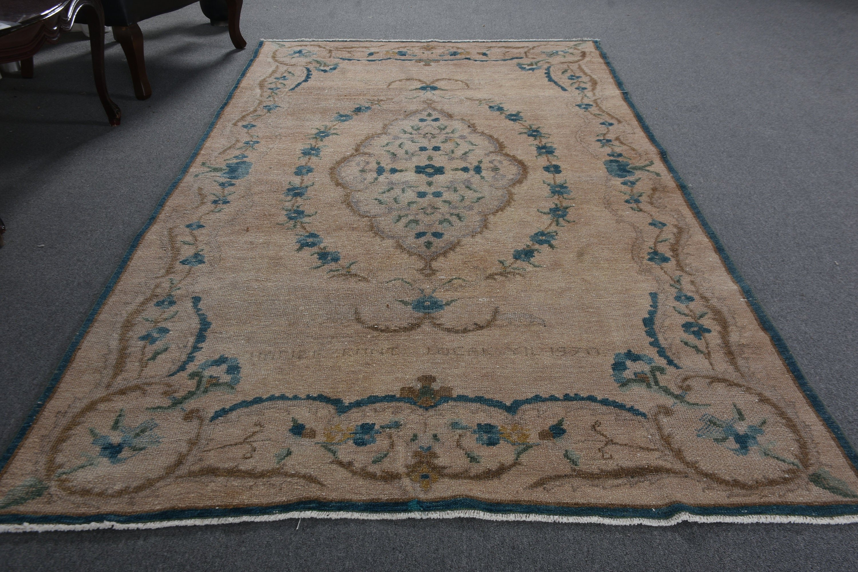 Dining Room Rug, Salon Rugs, Turkish Rug, Brown Anatolian Rug, 4.7x8.9 ft Large Rug, Rugs for Salon, Cool Rugs, Vintage Rugs