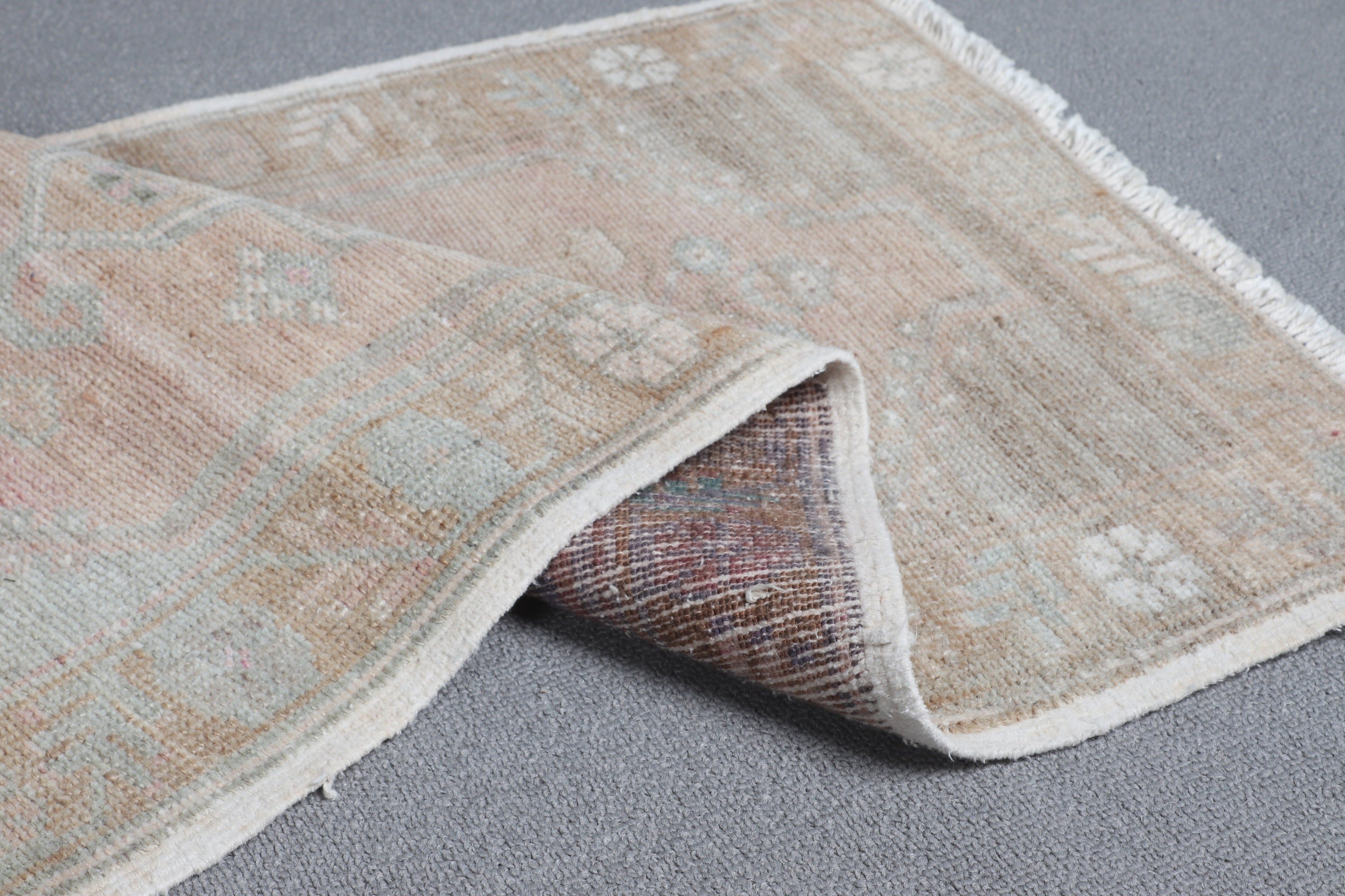 Vintage Halılar, Kahverengi Anadolu Halısı, Duvara Asılı Halı, 1.6x2.9 ft Küçük Halı, Anadolu Halısı, Ev Dekorasyonu Halıları, Türk Halısı, Banyo Halıları