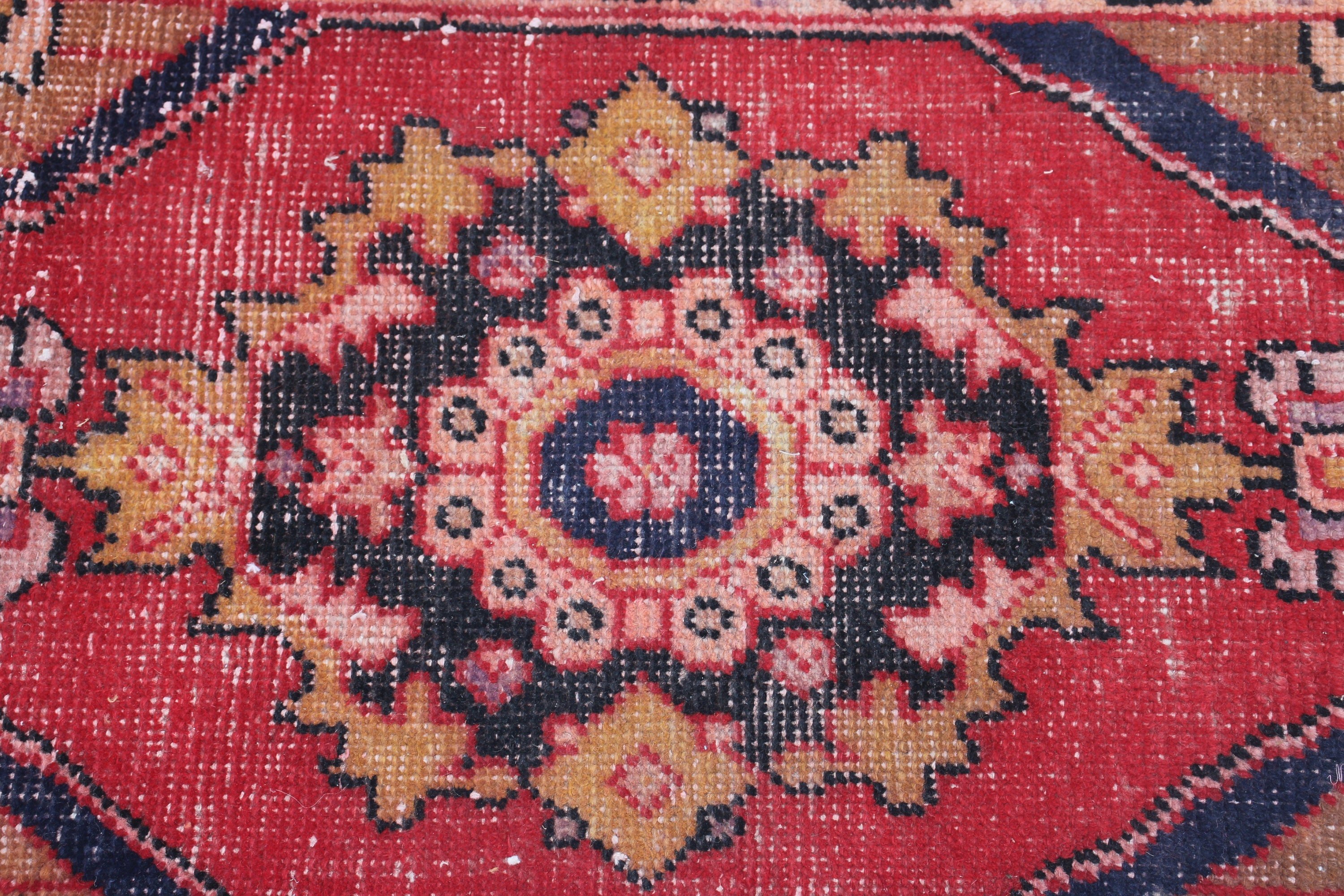 Car Mat Rug, Turkish Rugs, Vintage Rug, Kitchen Rug, Rugs for Small Area, 1.8x2.5 ft Small Rugs, Flatweave Rug, Boho Rug, Red Boho Rug