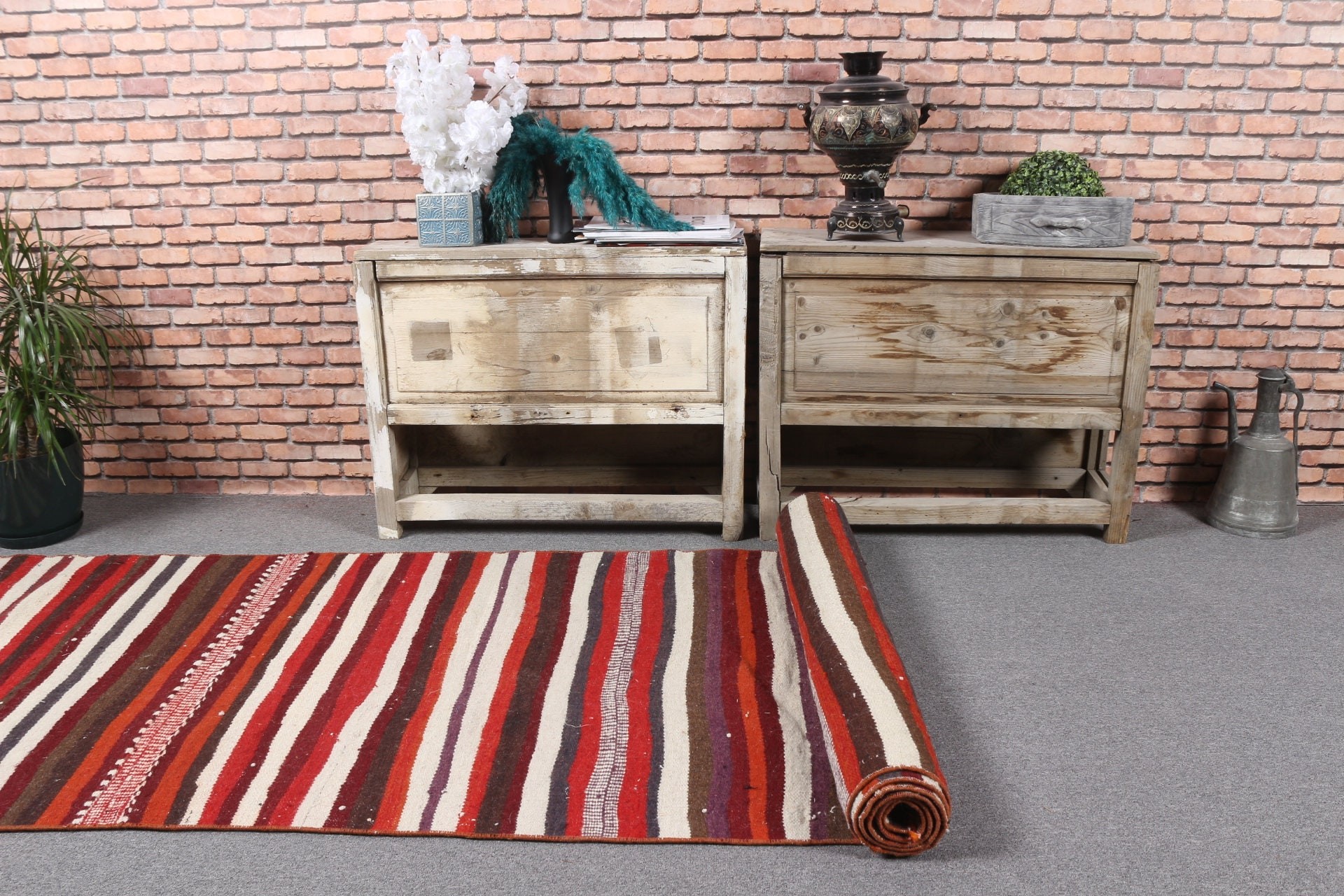Beige Bedroom Rug, Kilim, Rugs for Corridor, Turkish Rug, 3.4x12.6 ft Runner Rugs, Vintage Rug, Anatolian Rug, Hallway Rugs, Oushak Rugs