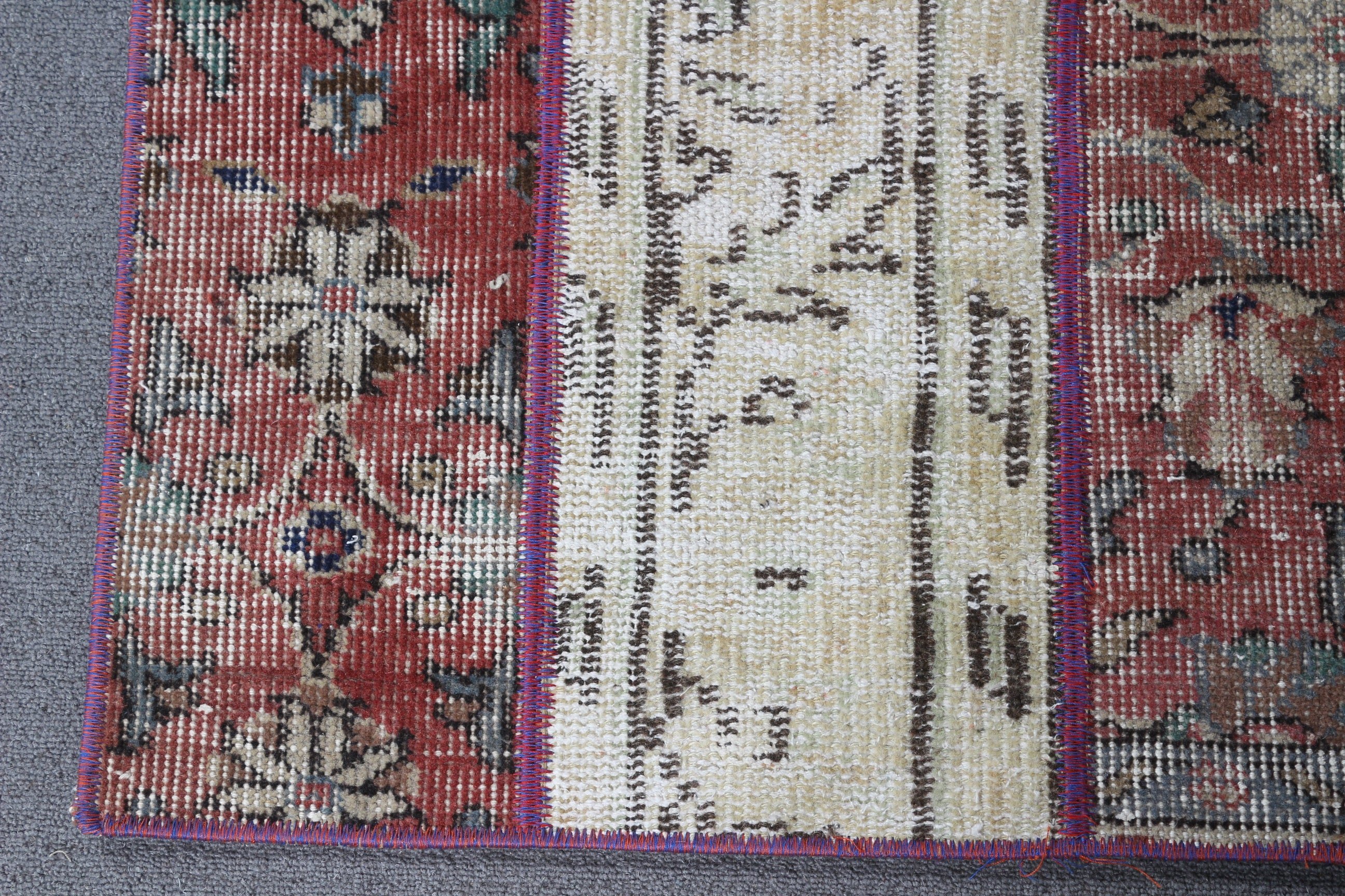 Bej Yer Halısı, Türk Halıları, Mutfak Halıları, Vintage Halı, Soluk Halılar, Duvara Asılı Halılar, Yatak Odası Halısı, Yer Halısı, 1.6x2.3 ft Küçük Halı