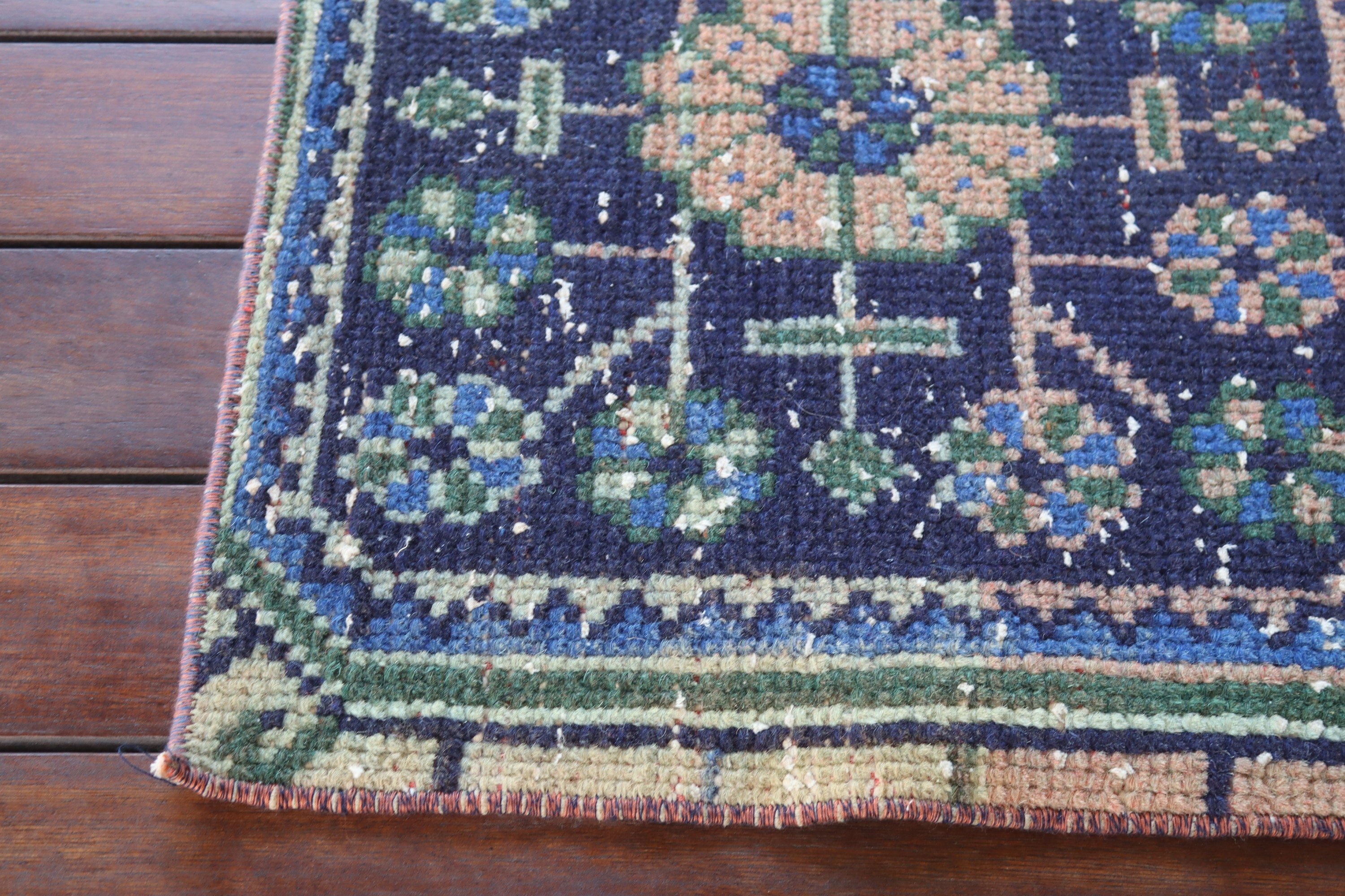 Vintage Halılar, Yer Halısı, Geometrik Halılar, Mavi Yatak Odası Halısı, Küçük Boho Halıları, 1.6x2.4 ft Küçük Halı, Çocuk Halıları, Türk Halısı, Etnik Halı