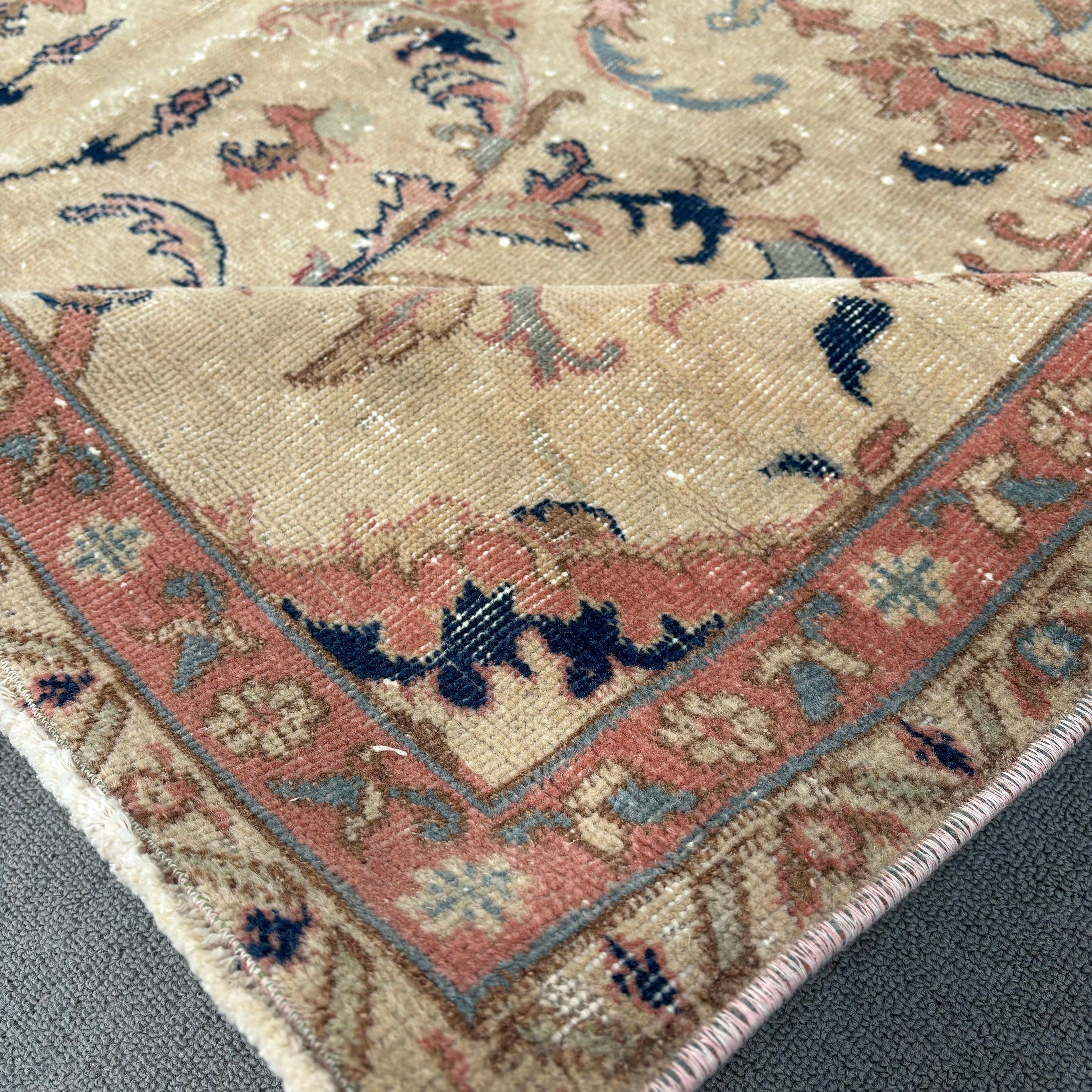 Vintage Rugs, Bronze Moroccan Rugs, Anatolian Rug, Dorm Rug, Wool Rug, Living Room Rug, Turkish Rugs, Bedroom Rug, 6.4x9.4 ft Large Rug