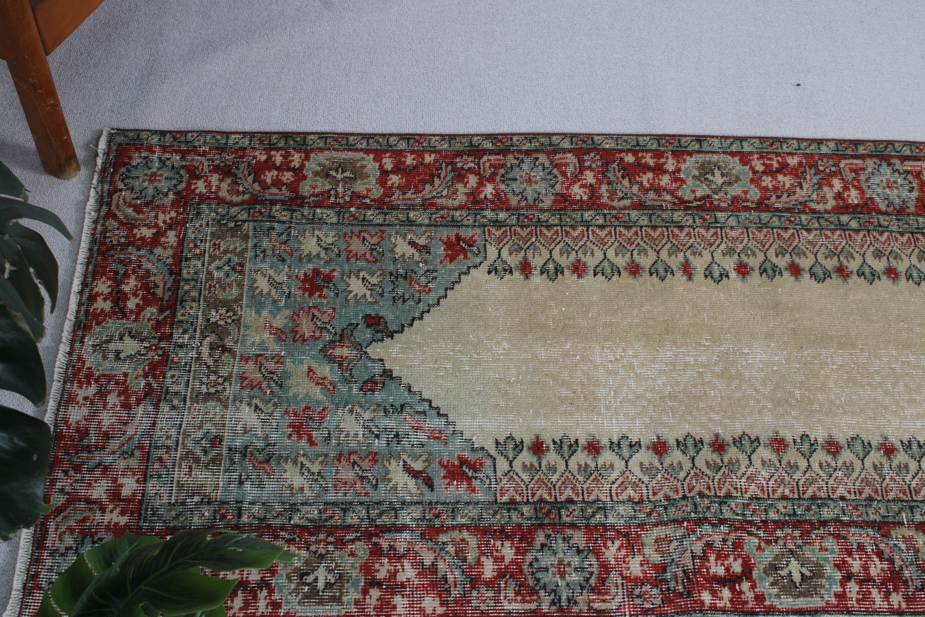 Uzun Yolluk Halıları, Ev Dekorasyonu Halıları, Kırmızı Düz ​​Dokuma Halı, 2.7x12.5 ft Runner Halısı, Yün Halısı, Vintage Runner Halıları, Türk Halıları, Vintage Halılar