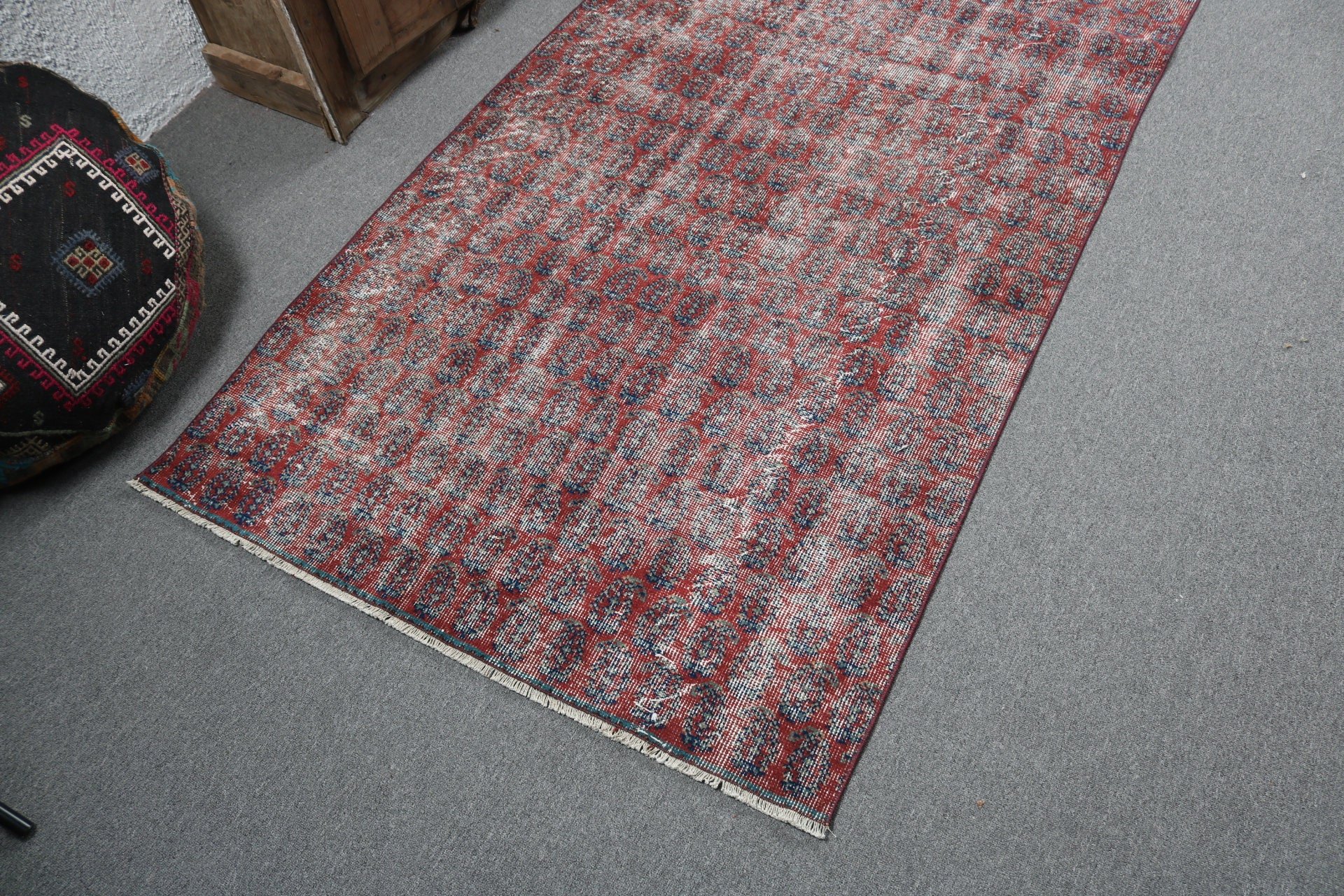 Türk Halıları, Açıklama Halısı, Oushak Bölge Halısı, Vintage Halılar, Mor Antika Halılar, Anadolu Halıları, Boho Bölgesi Halıları, 3,6x7,7 ft Alan Halıları