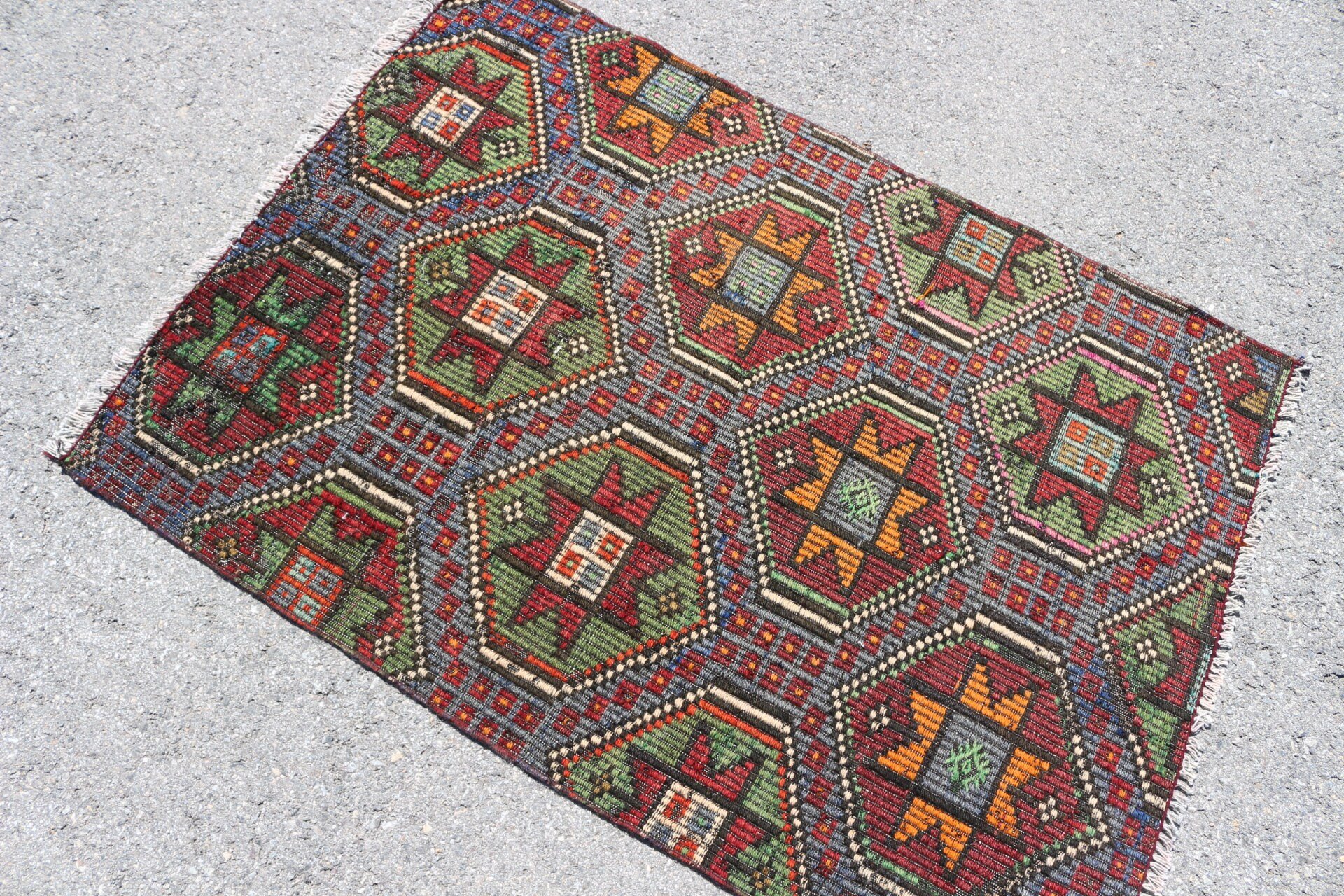 Vintage Halı, Duvara Asılı Halılar, Yeşil Mutfak Halısı, Yer Halısı, Türk Halısı, Yatak Odası Halıları, Kilim, Ev Dekor Halısı, 3.2x4.4 ft Küçük Halı