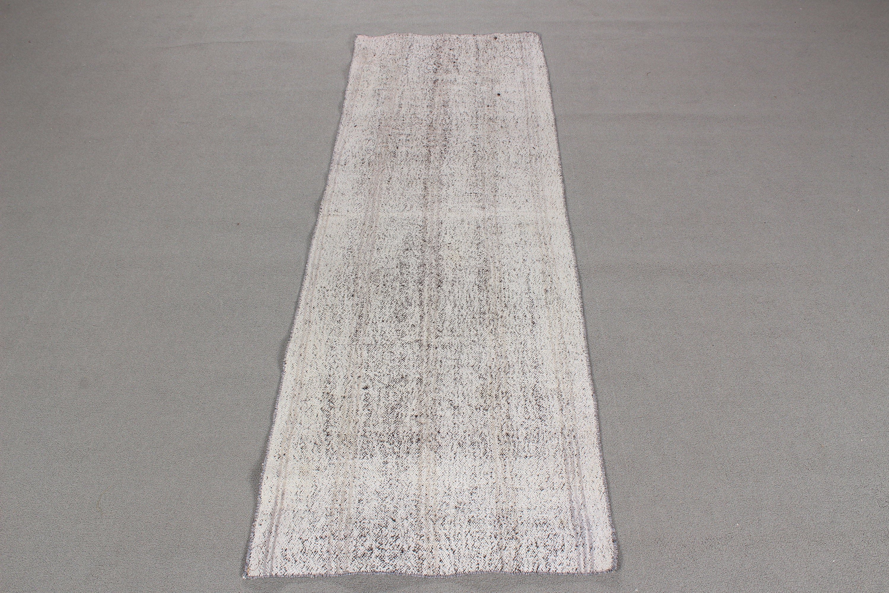 Koridor Halıları, Geometrik Halı, Vintage Runner Halıları, 2.1x6.4 ft Runner Halısı, Vintage Halılar, Modern Halı, Kilim, Bej Boho Halıları, Türk Halısı