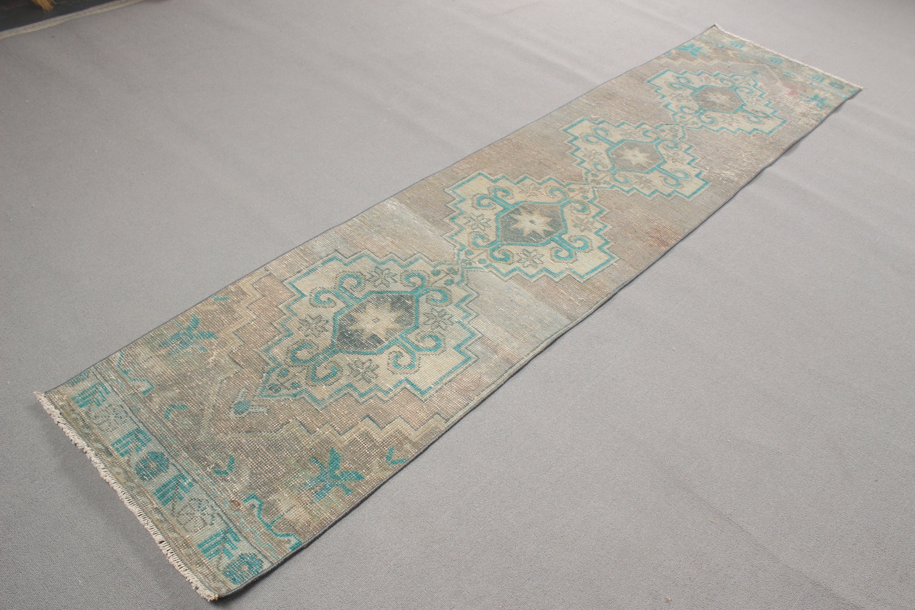 Koridor Halıları, Vintage Halı, 2.1x9.2 ft Runner Halıları, Türk Halısı, Yeşil Mutfak Halıları, Yatak Odası Halıları, Beni Ourain Runner Halıları, Yer Halısı