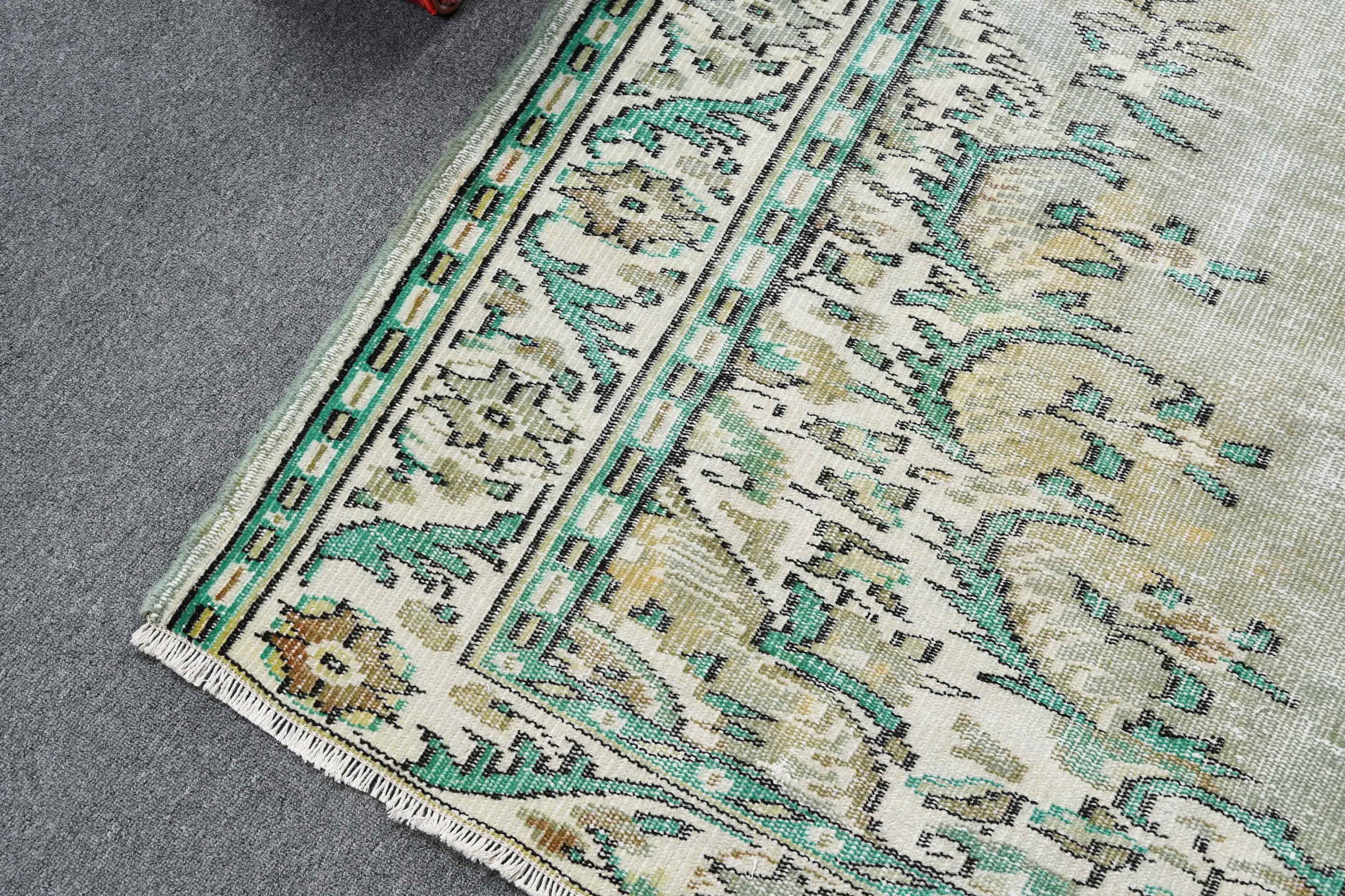 Turkish Rugs, Green Kitchen Rugs, 6.1x9.2 ft Large Rugs, Bedroom Rug, Rugs for Dining Room, Vintage Rugs, Dining Room Rug, Home Decor Rugs