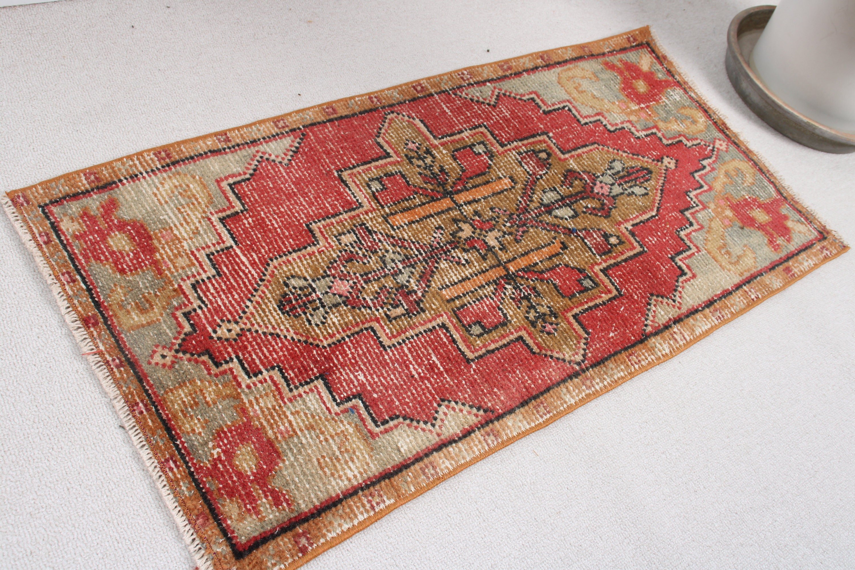 Nursery Rug, Rugs for Kitchen, Vintage Rugs, 1.6x3.2 ft Small Rug, Luxury Rug, Modern Rug, Turkish Rugs, Red Oriental Rugs, Car Mat Rugs