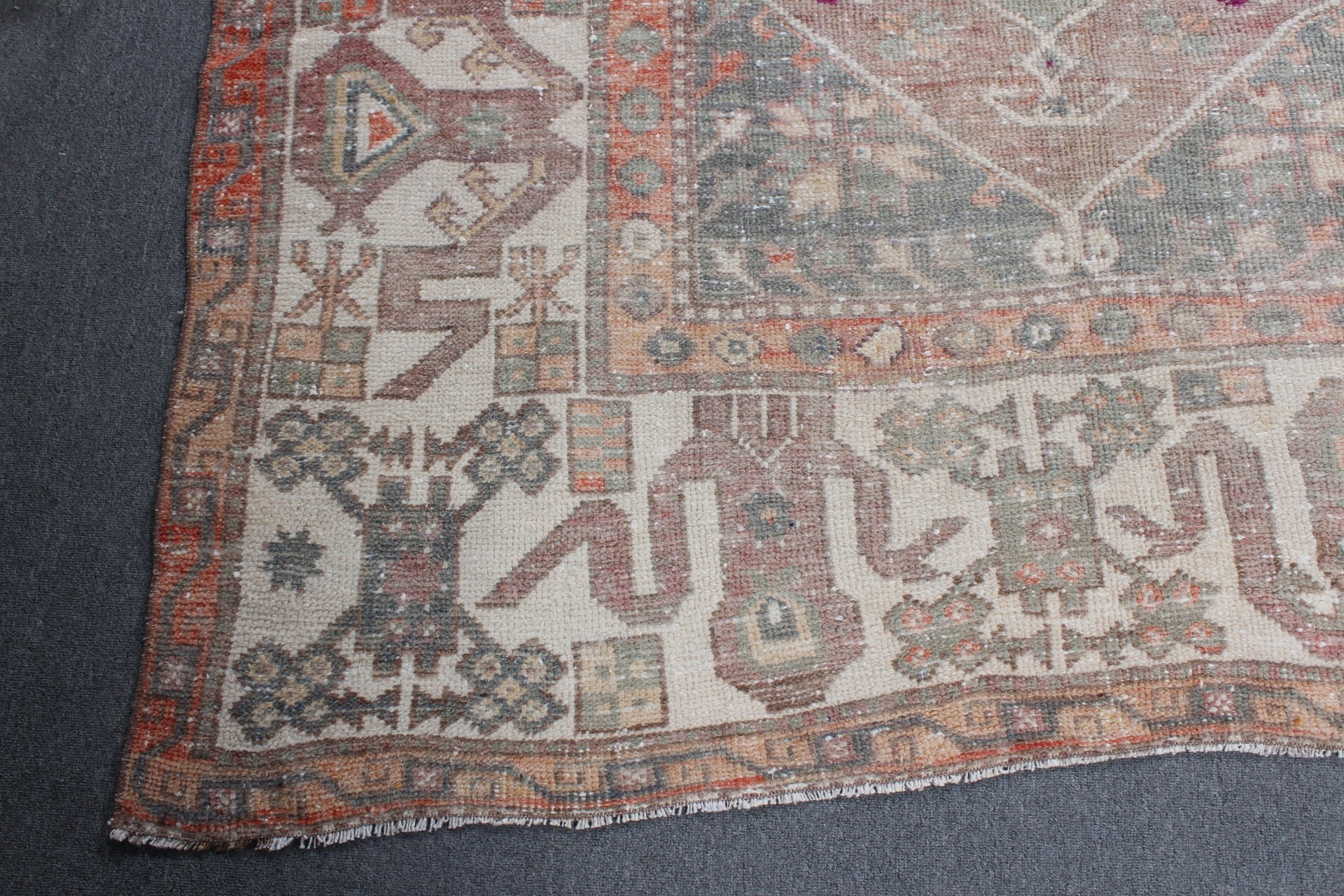 5.5x8.2 ft Büyük Halı, Yer Halıları, Yemek Odası Halısı, Türk Halıları, Anadolu Halıları, Yeşil Anadolu Halıları, Salon Halıları, Vintage Halı, Eski Halı