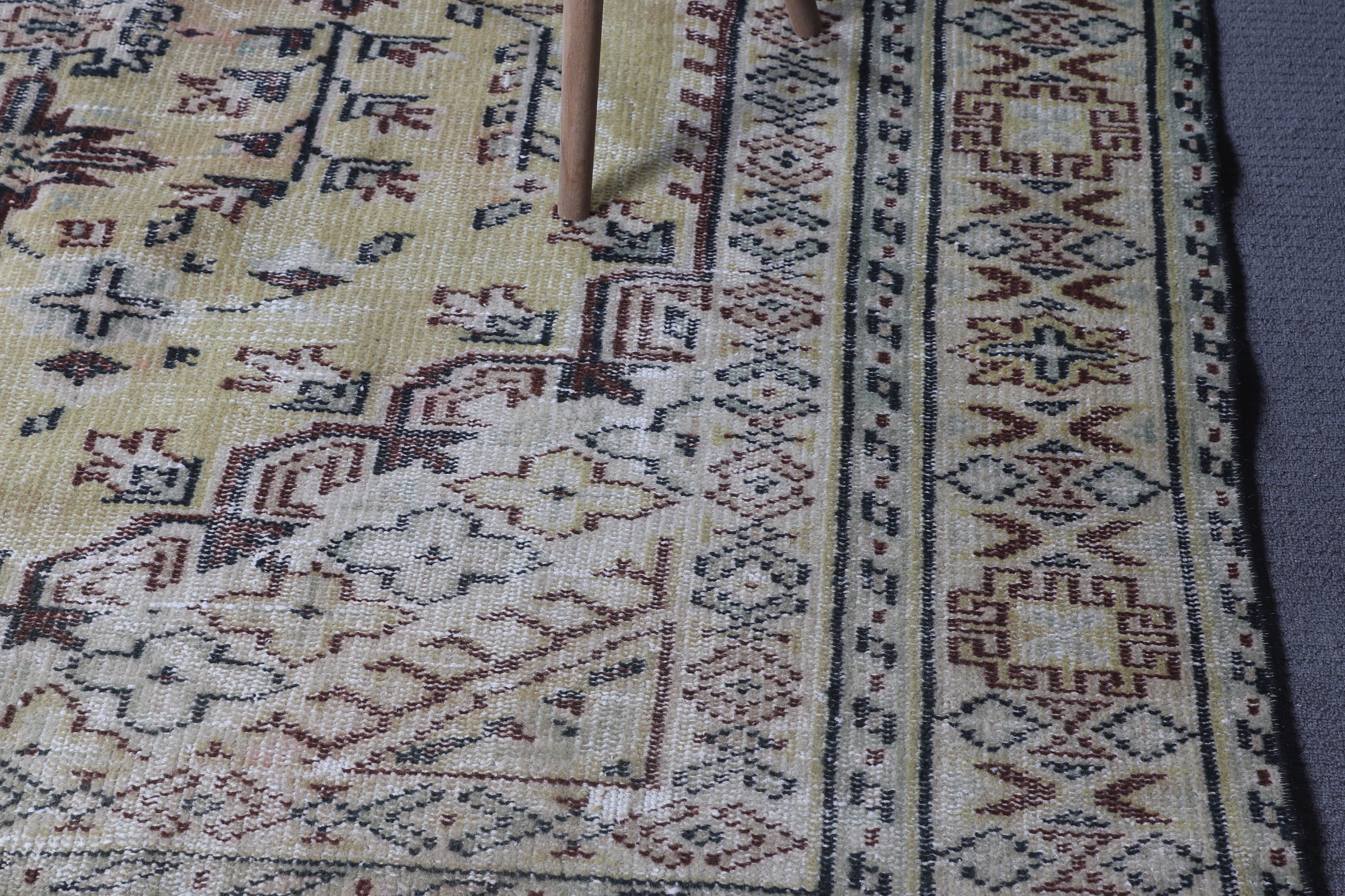 5.6x8.9 ft Büyük Halı, Büyük Oushak Halıları, Büyük Boho Halısı, Vintage Halı, Türk Halıları, Ev Dekor Halıları, Fas Halısı, Kahverengi Fas Halıları