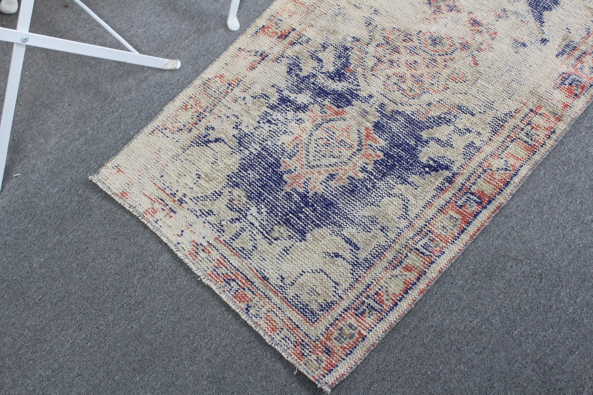 Çocuk Halısı, Türk Halıları, Sanat Halıları, 1.9x3.8 ft Küçük Halılar, Vintage Halı, Mavi Anadolu Halıları, Anadolu Halısı, Paspas Halısı, Ev Dekorasyonu Halıları