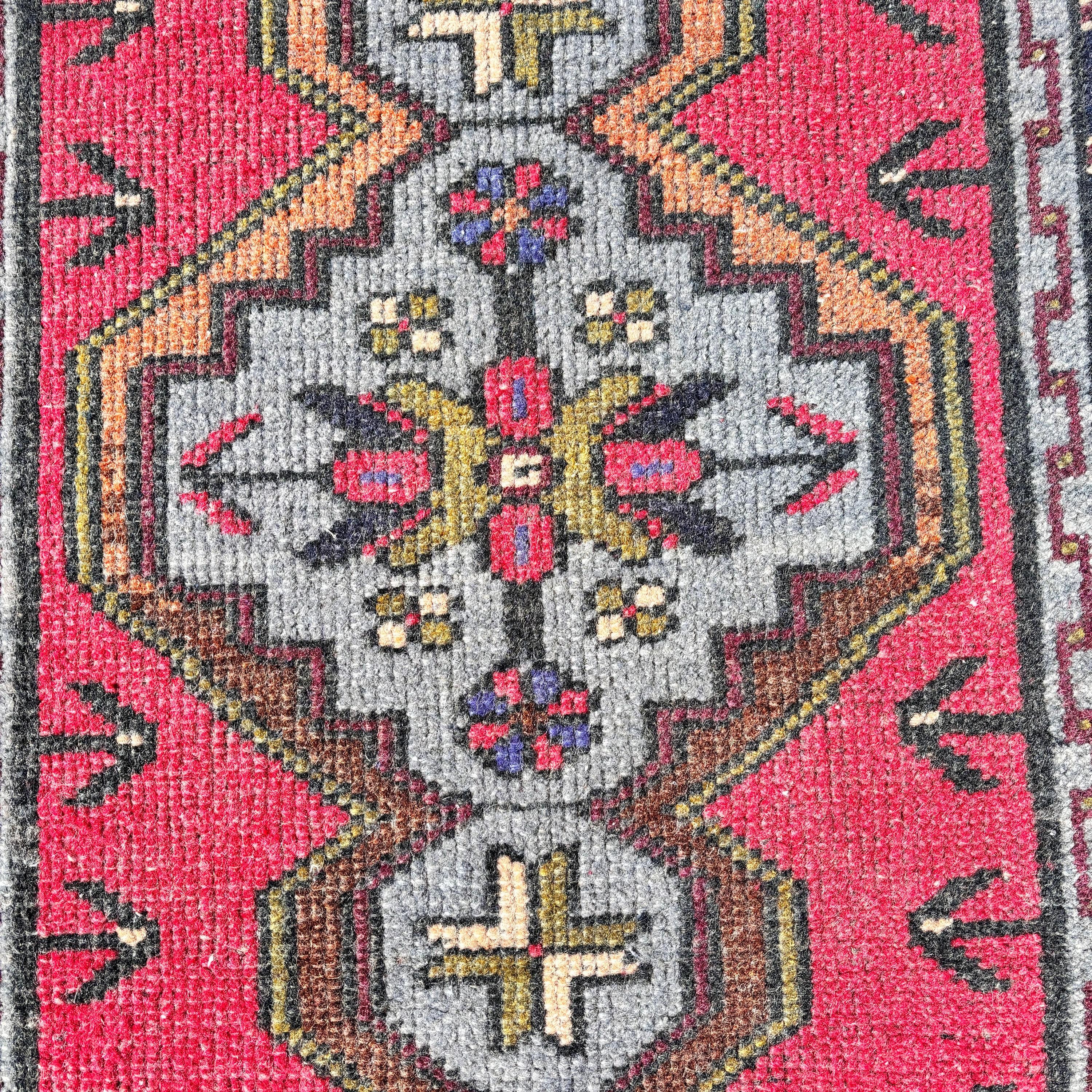 Small Area Rug, Turkish Rugs, Modern Rugs, Bedroom Rugs, Red Floor Rugs, Neutral Rug, Rugs for Nursery, Vintage Rugs, 1.8x3.2 ft Small Rug