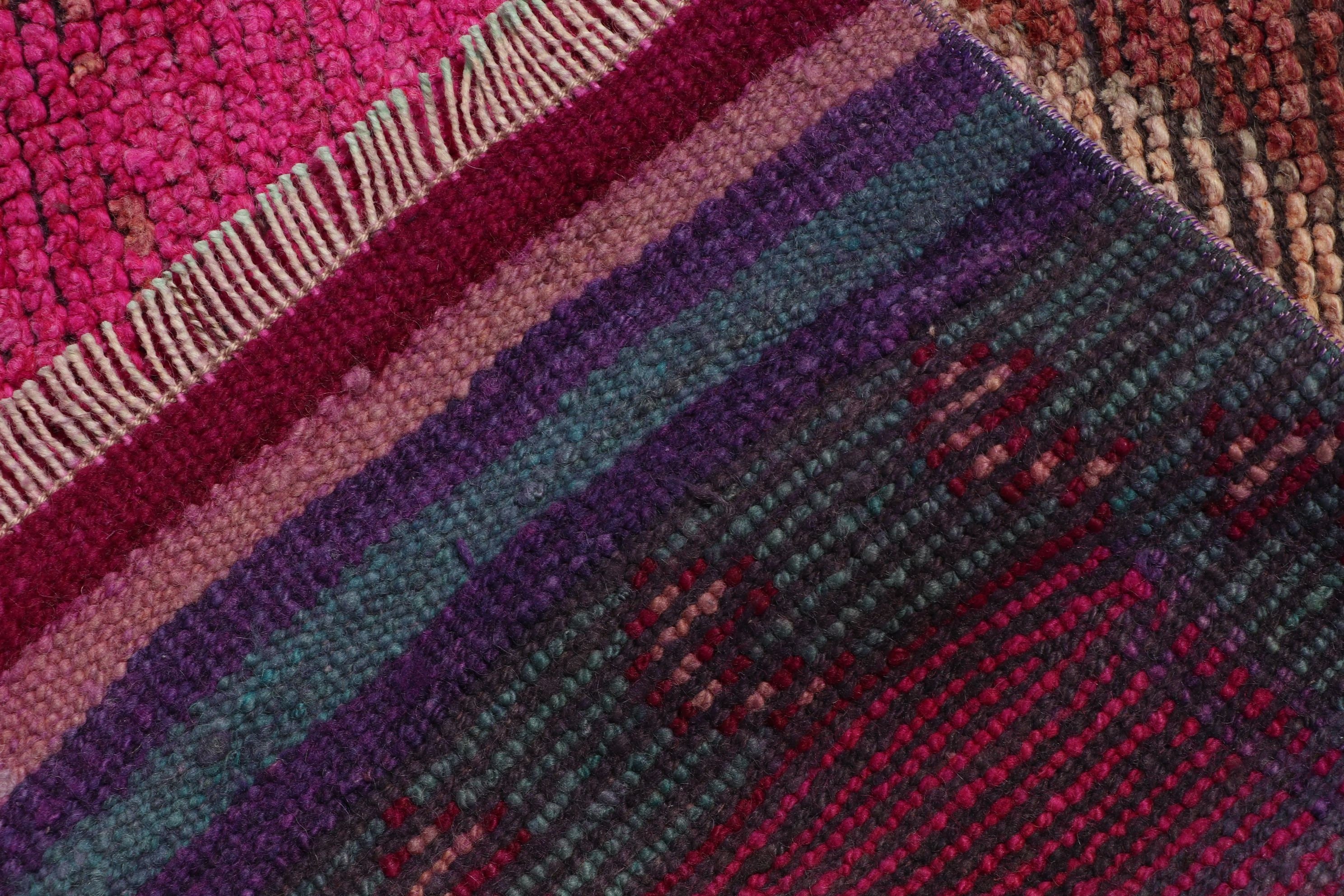Kitchen Rug, Oriental Rugs, Stair Rug, Vintage Rugs, Turkish Rugs, 3.4x11 ft Runner Rugs, Outdoor Rugs, Rugs for Runner, Pink Cool Rug