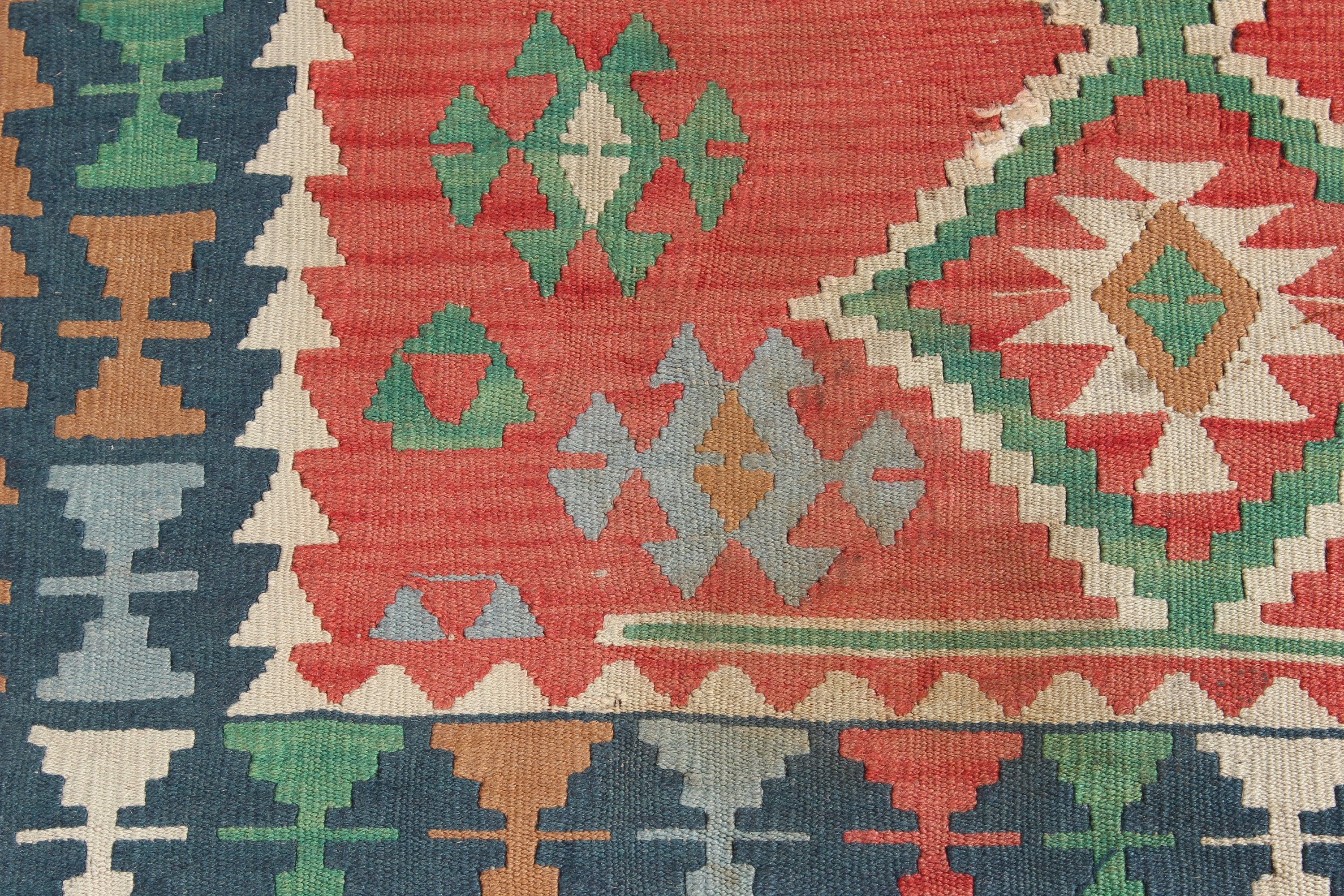 3.1x2.7 ft Small Rug, Moroccan Rugs, Turkish Rugs, Kilim, Nursery Rug, Vintage Rugs, Red Home Decor Rug, Kitchen Rugs, Statement Rug