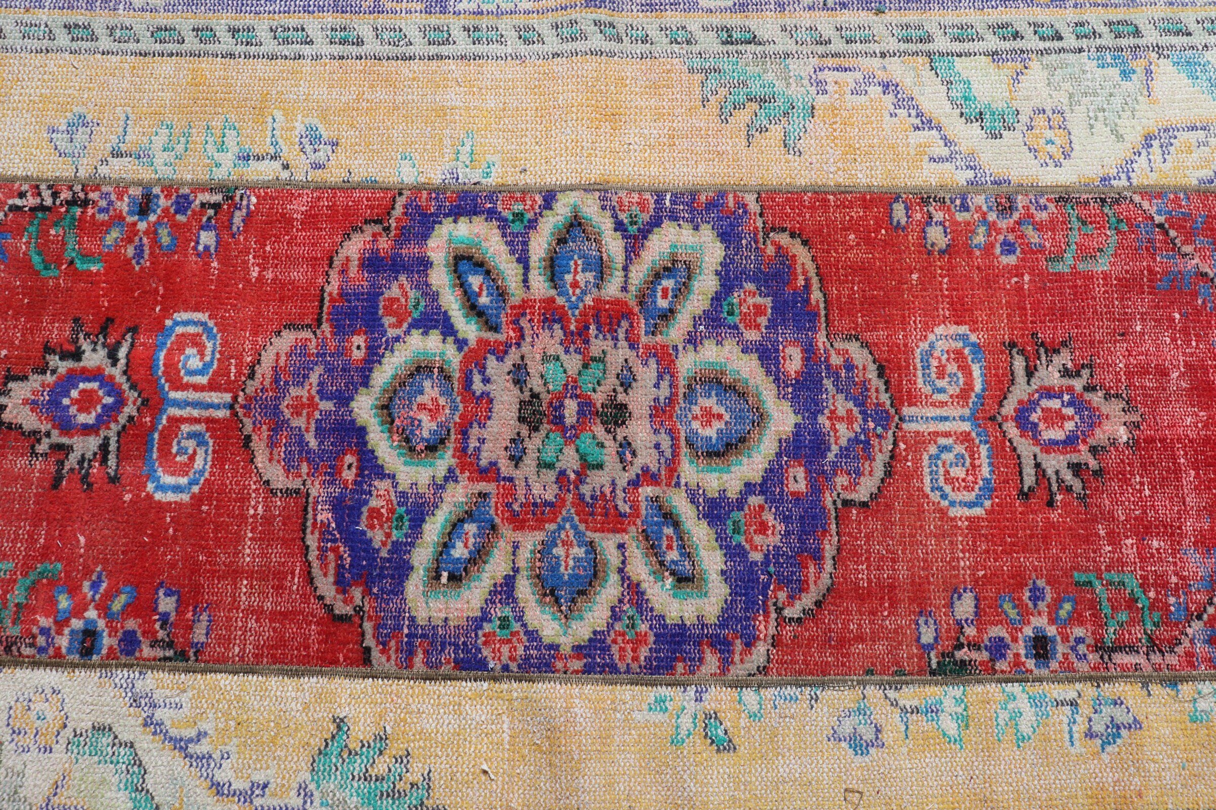Kitchen Rug, Vintage Rugs, Old Rug, 3.7x7.2 ft Area Rugs, Bedroom Rug, Turkish Rug, Red Bedroom Rug, Floor Rugs, Cute Rug, Rugs for Nursery