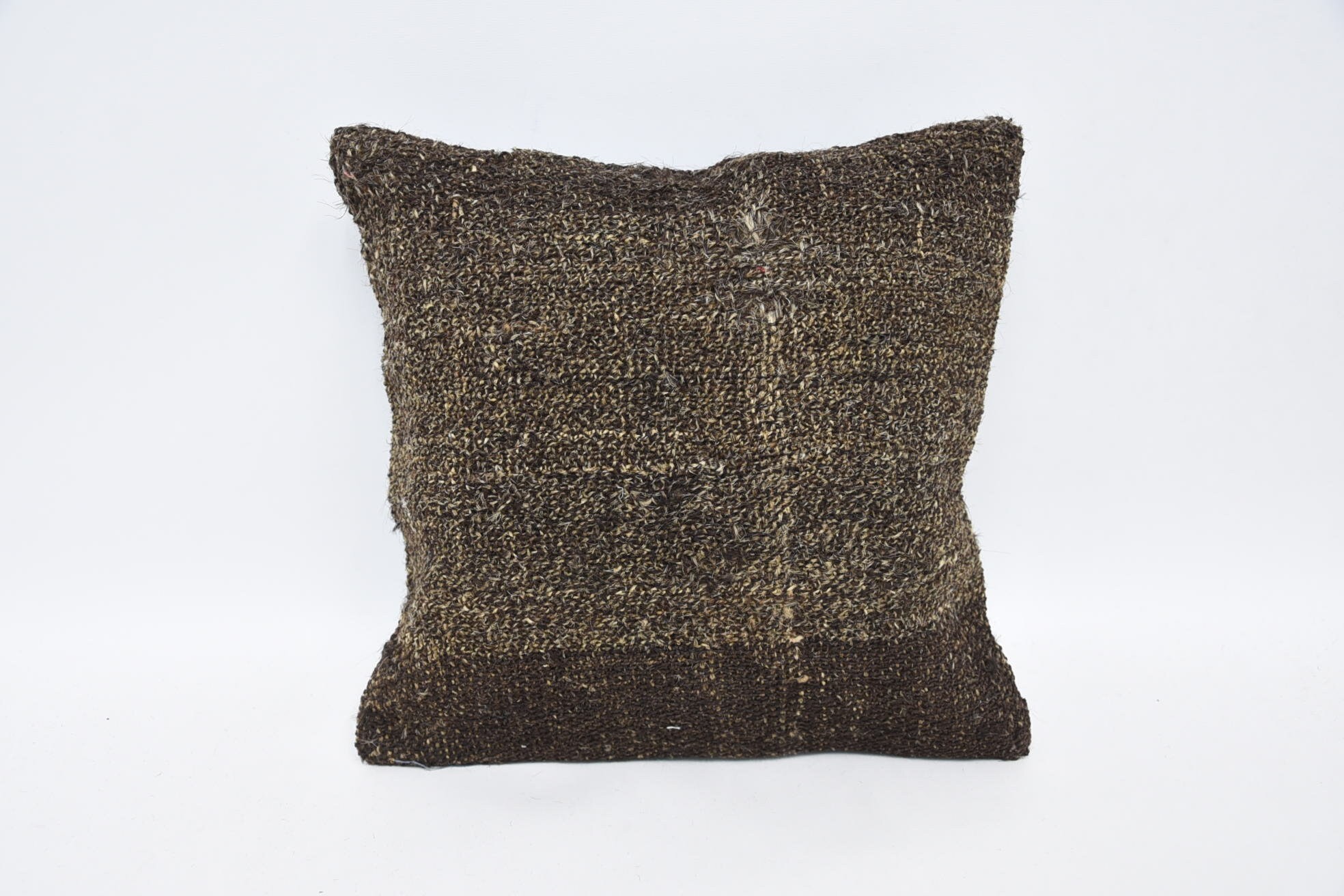 Boho Pillow Sham Cover, Boho Throw Cushion, 12"x12" Brown Cushion, Traditional Cushion Cover, Throw Kilim Pillow, Vintage Pillow