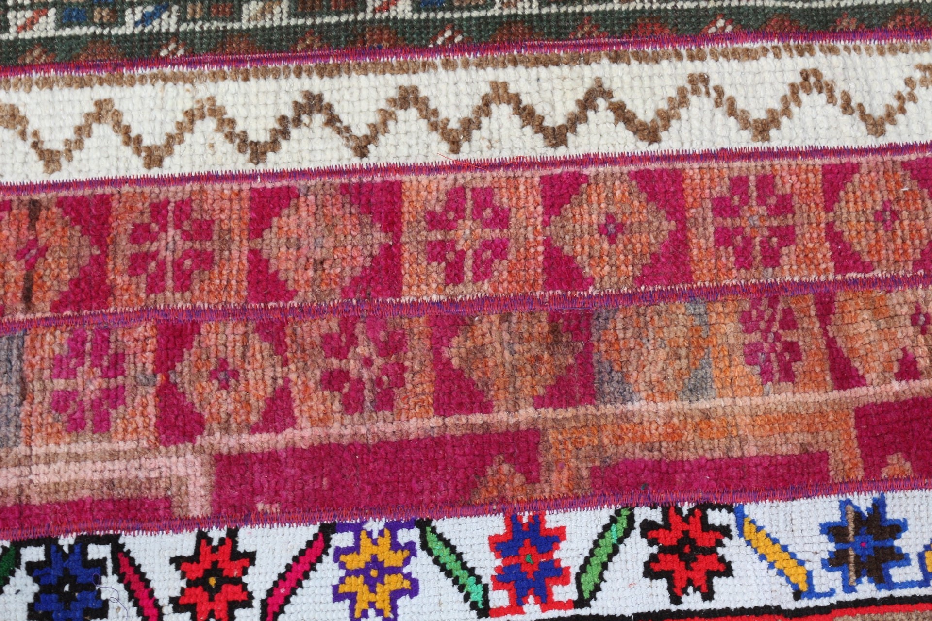 Vintage Halılar, 2.5x2.6 ft Küçük Halılar, Yatak Odası Halısı, Türk Halısı, Pembe Antika Halılar, Araba Paspas Halısı, Banyo Halıları, Oushak Halısı