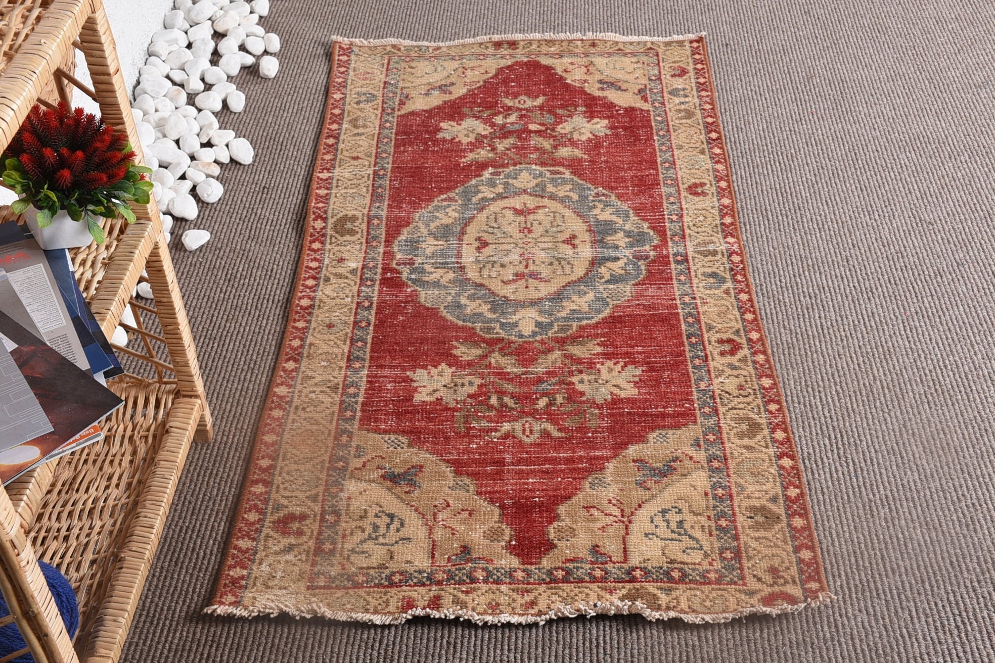Kitchen Rugs, Floor Rugs, Vintage Rug, Home Decor Rugs, 2.5x4.6 ft Small Rug, Car Mat Rug, Turkish Rug, Bath Mat Cute Rug, Rugs for Kitchen