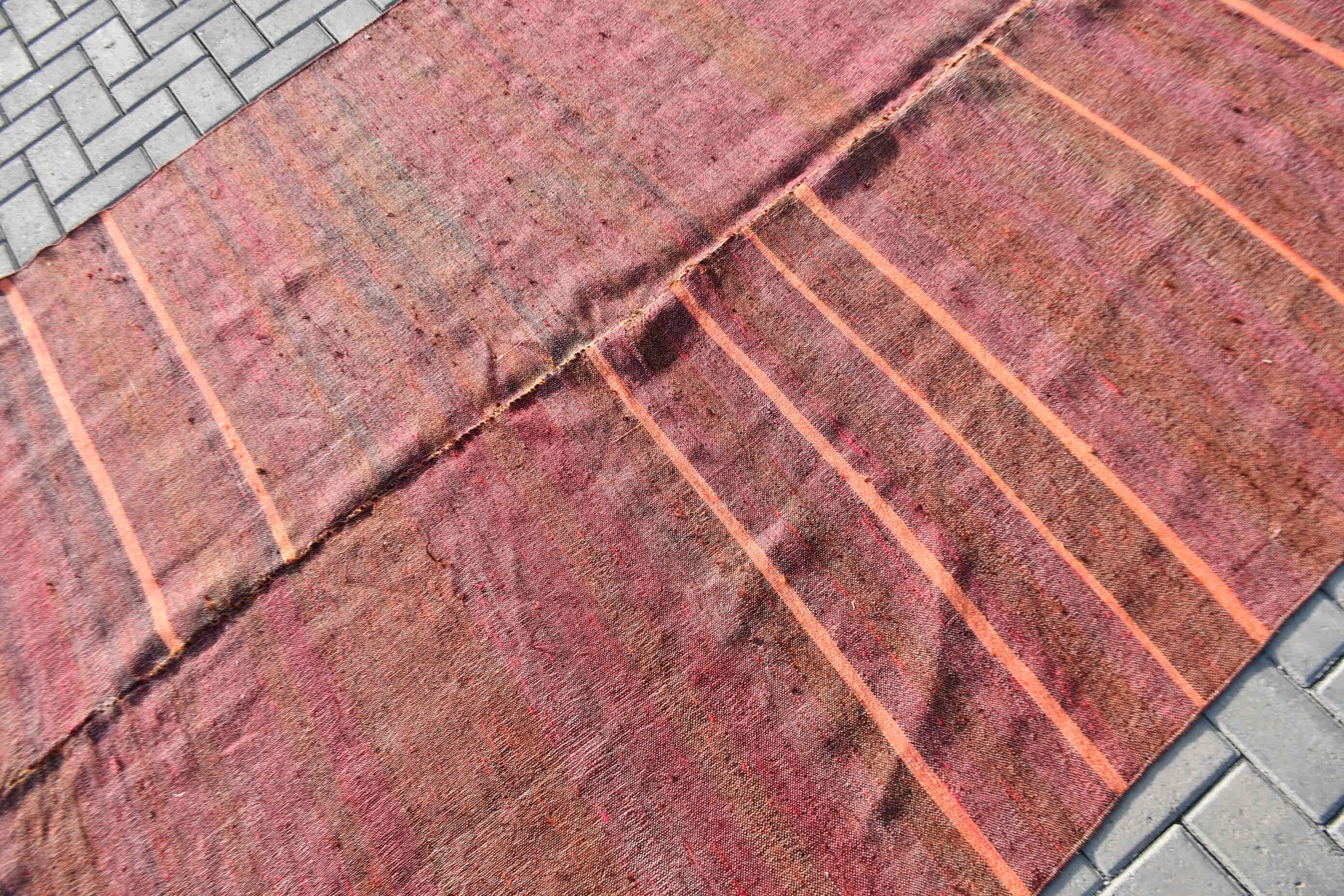 Living Room Rugs, 5.9x9 ft Large Rug, Home Decor Rug, Brown Oushak Rug, Vintage Rug, Turkish Rug, Bedroom Rug, Kilim, Moroccan Rug, Old Rug