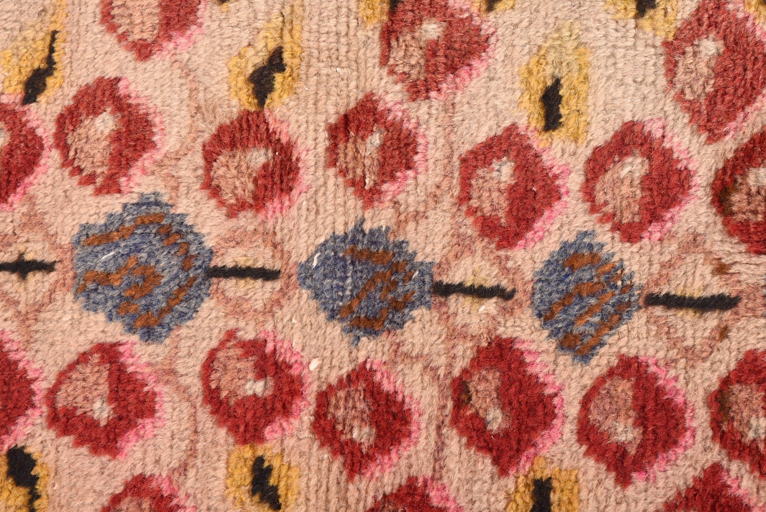 Türk Halıları, Oushak Halısı, 4.2x5.6 ft Accent Halısı, Yatak Odası Halıları, Vintage Halı, Sanatsal Halı, Mutfak Halıları, Anadolu Halısı, Bej Düz Dokuma Halı