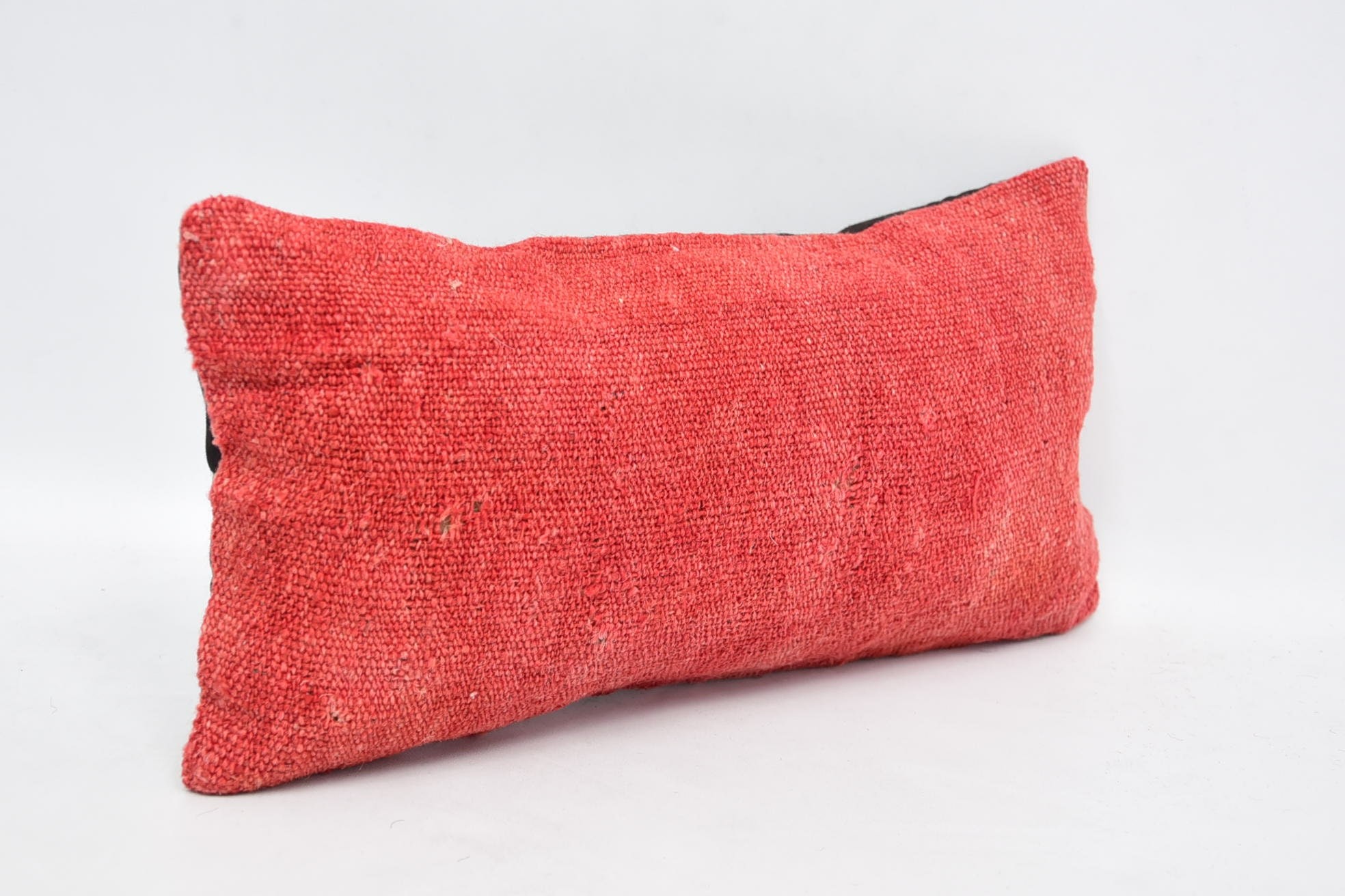 Antique Pillows, 8"x16" Red Cushion, Muted Cushion, Pet Pillow Sham, Vintage Pillow, Pillow for Couch