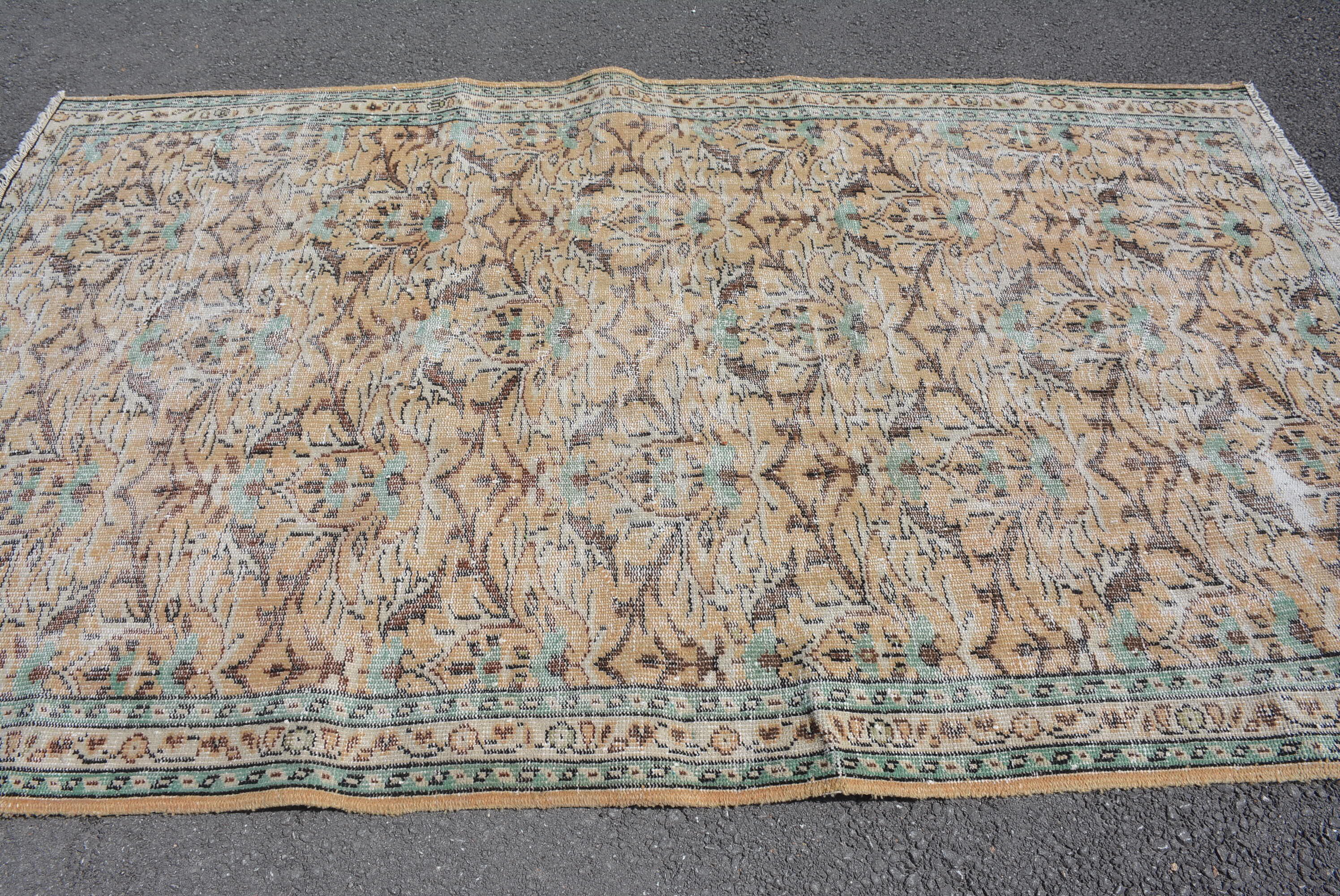 Living Room Rug, Nomadic Rug, Turkish Rug, 5.1x8.4 ft Large Rugs, Vintage Rug, Anatolian Rug, Kitchen Rugs, Salon Rug, Rugs for Salon