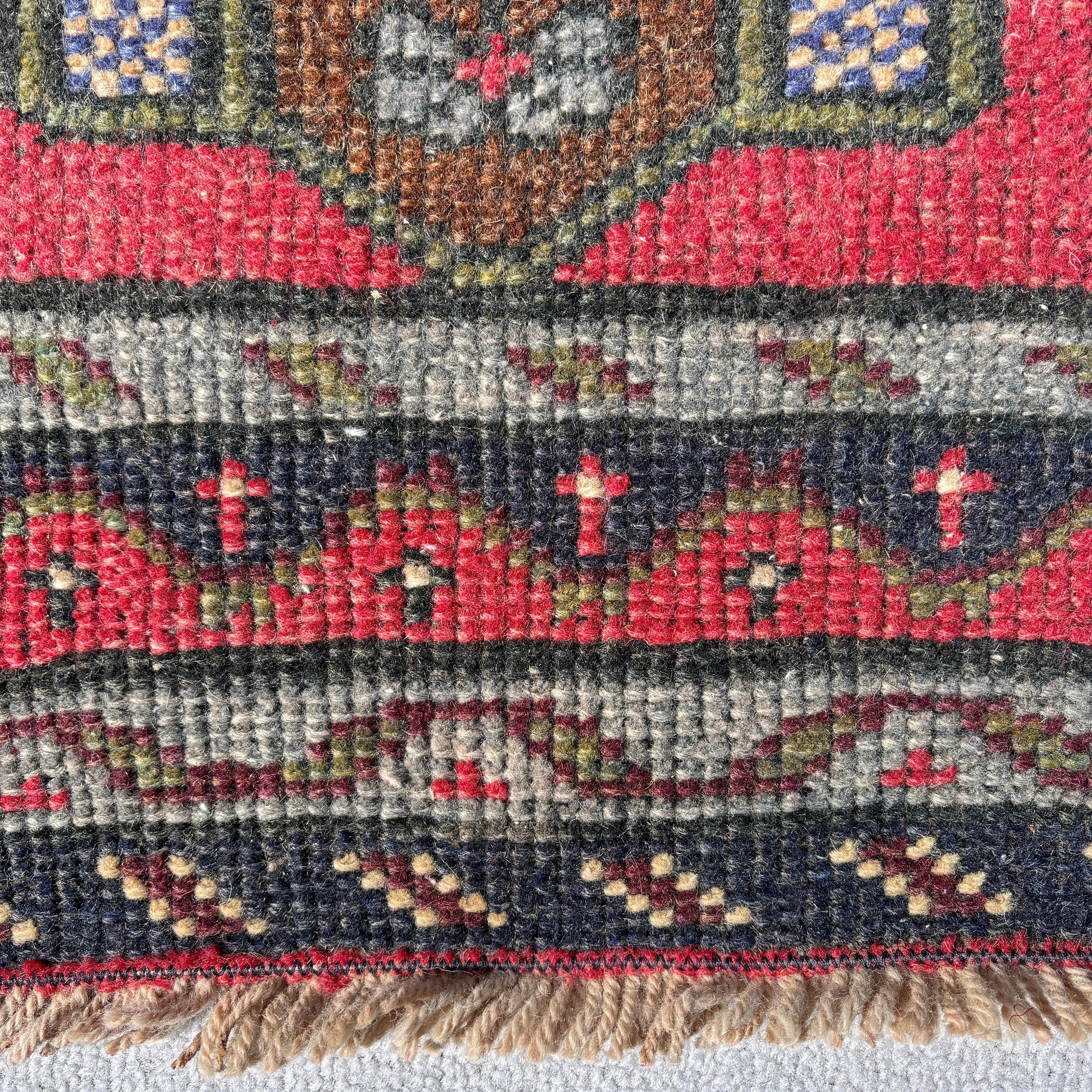 Small Area Rug, Turkish Rugs, Modern Rugs, Bedroom Rugs, Red Floor Rugs, Neutral Rug, Rugs for Nursery, Vintage Rugs, 1.8x3.2 ft Small Rug