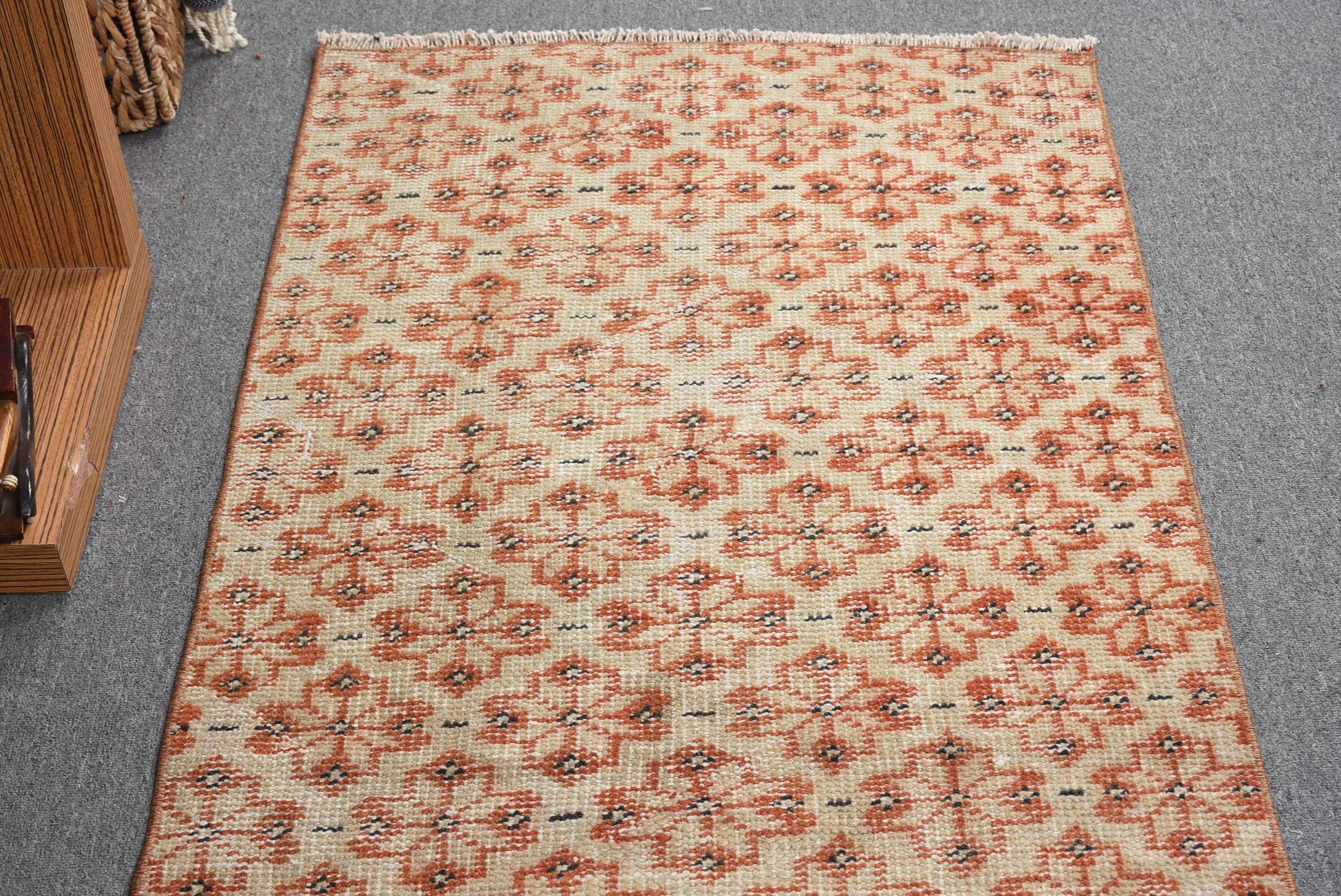 Kitchen Rugs, Nursery Rugs, Rugs for Entry, Beige Floor Rug, Turkish Rugs, Moroccan Rugs, Bright Rug, 2.6x6.2 ft Accent Rugs, Vintage Rug