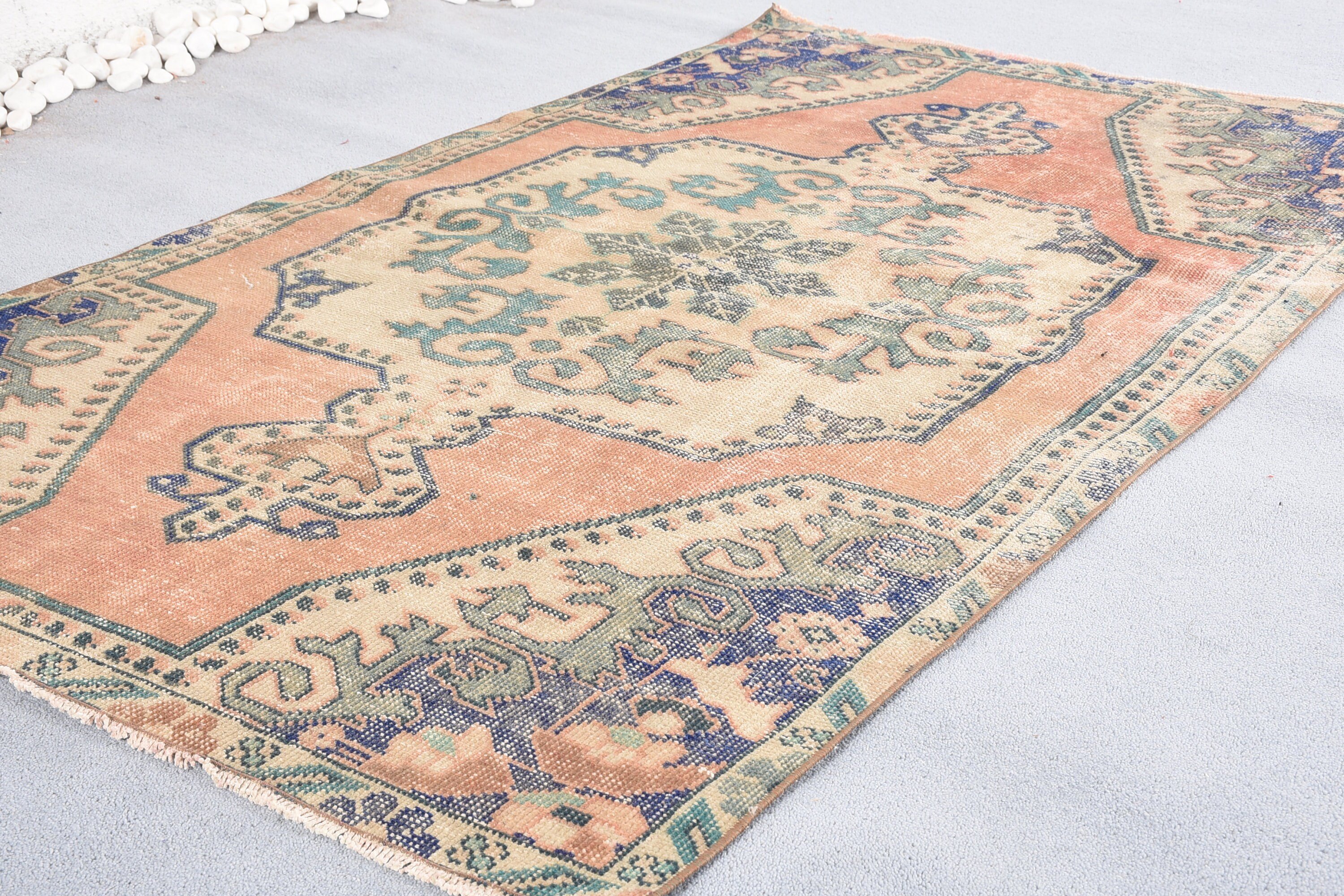 Rugs for Dining Room, Turkish Rug, Moroccan Rugs, Vintage Decor Rugs, Vintage Rugs, Brown Kitchen Rugs, Antique Rug, 4x6.6 ft Area Rugs