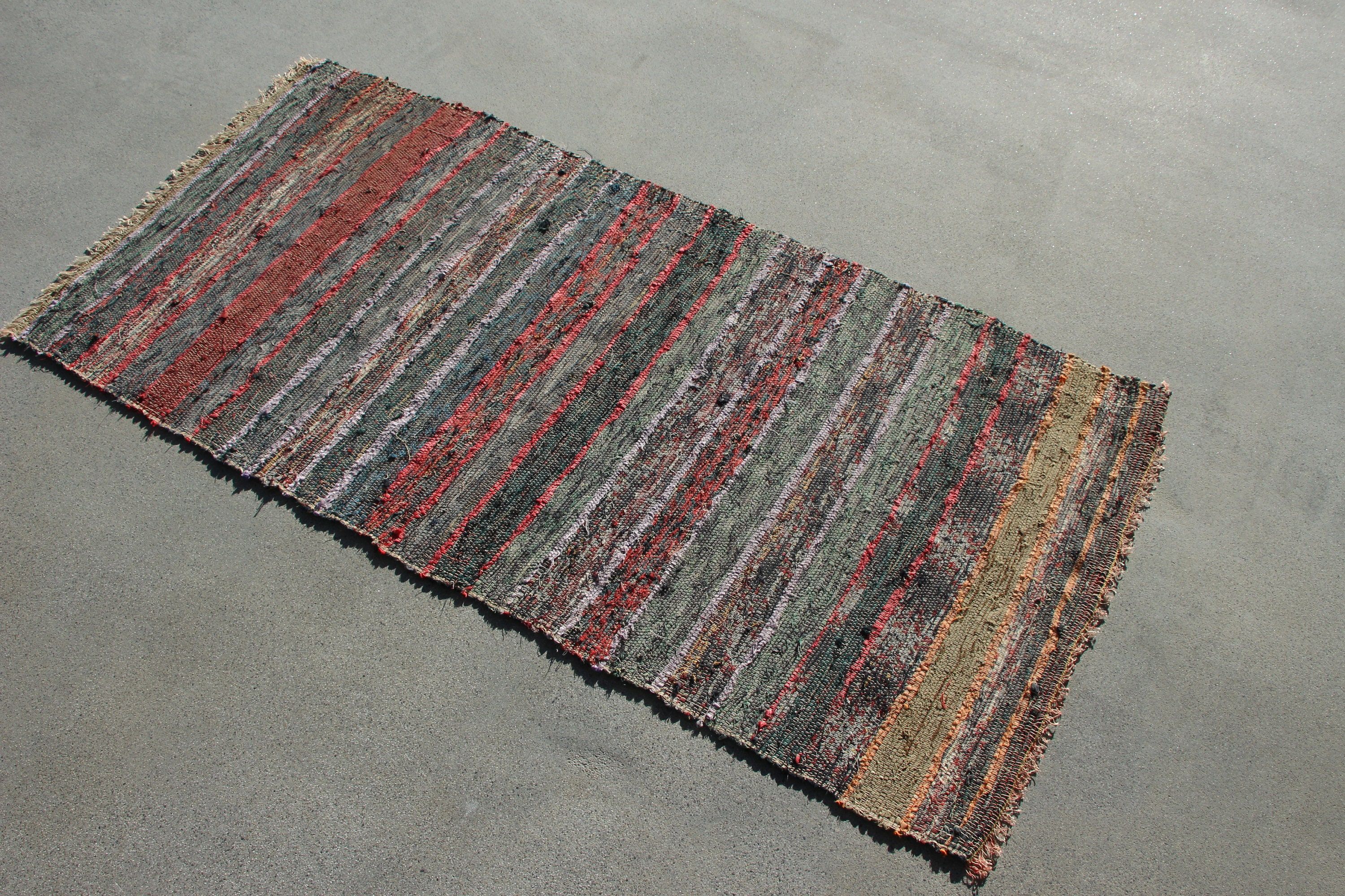 Yeşil Ev Dekor Halısı, Kilim, Türk Halısı, Vintage Halı, Yurt Halısı, Ev Dekor Halısı, 2.4x5 ft Küçük Halı, Giriş Halıları, Araba Paspas Halısı, Oushak Halısı