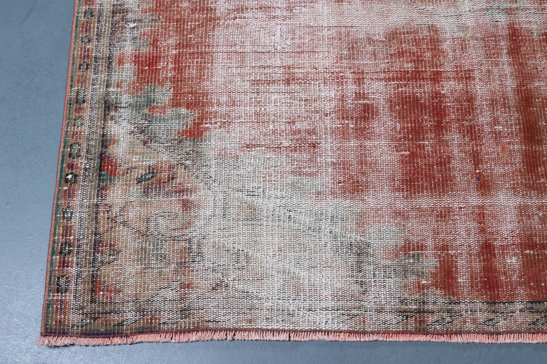 Turkish Rug, Bedroom Rug, Vintage Rug, Cool Rug, Dining Room Rugs, Rugs for Living Room, Antique Rug, Red Cool Rug, 5.2x8.4 ft Large Rug