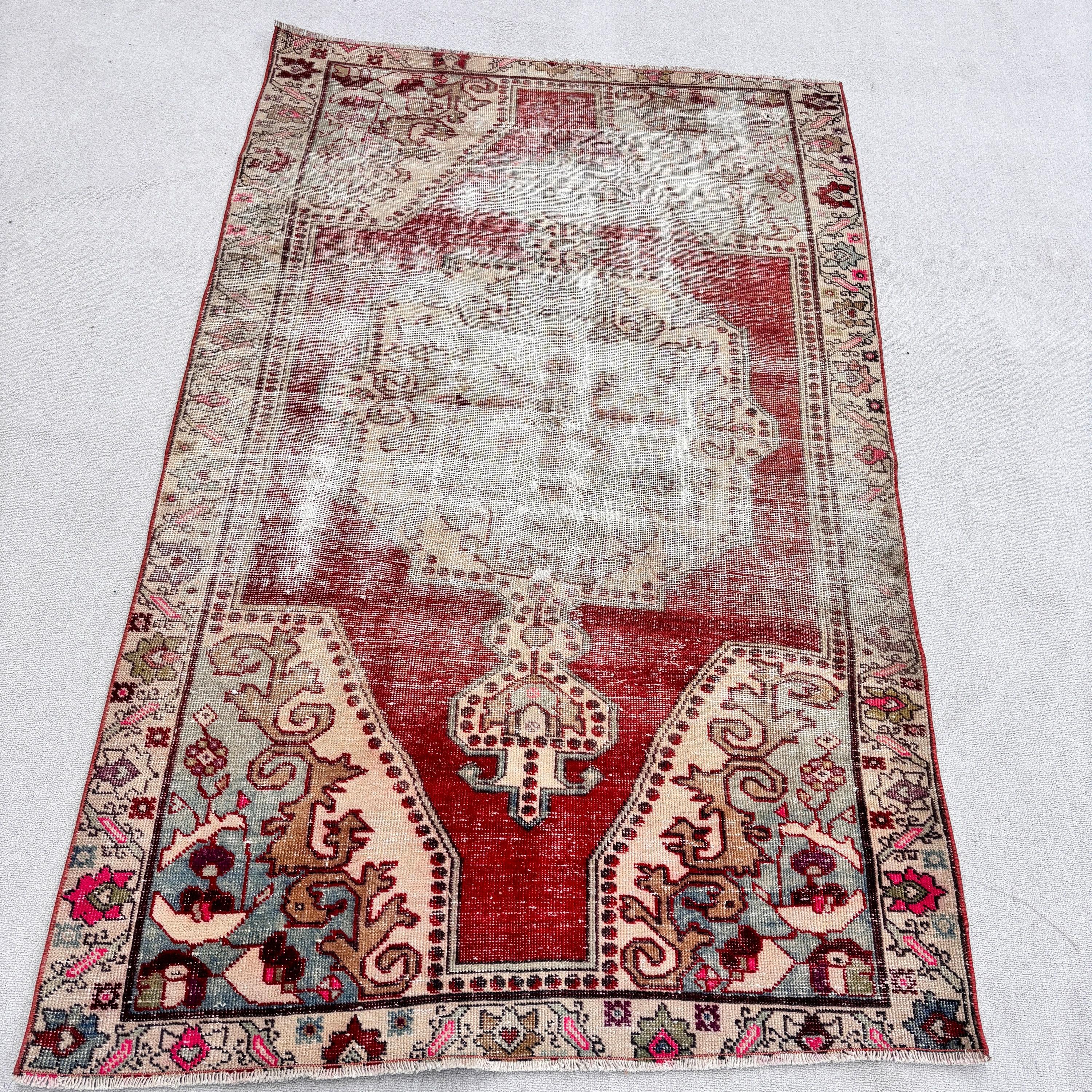 Bej Nötr Halı, Türk Halıları, 4.2x6.9 ft Alan Halısı, Vintage Halı, Lüks Halılar, İç Mekan Halıları, Aztek Halısı, İç Mekan Halıları