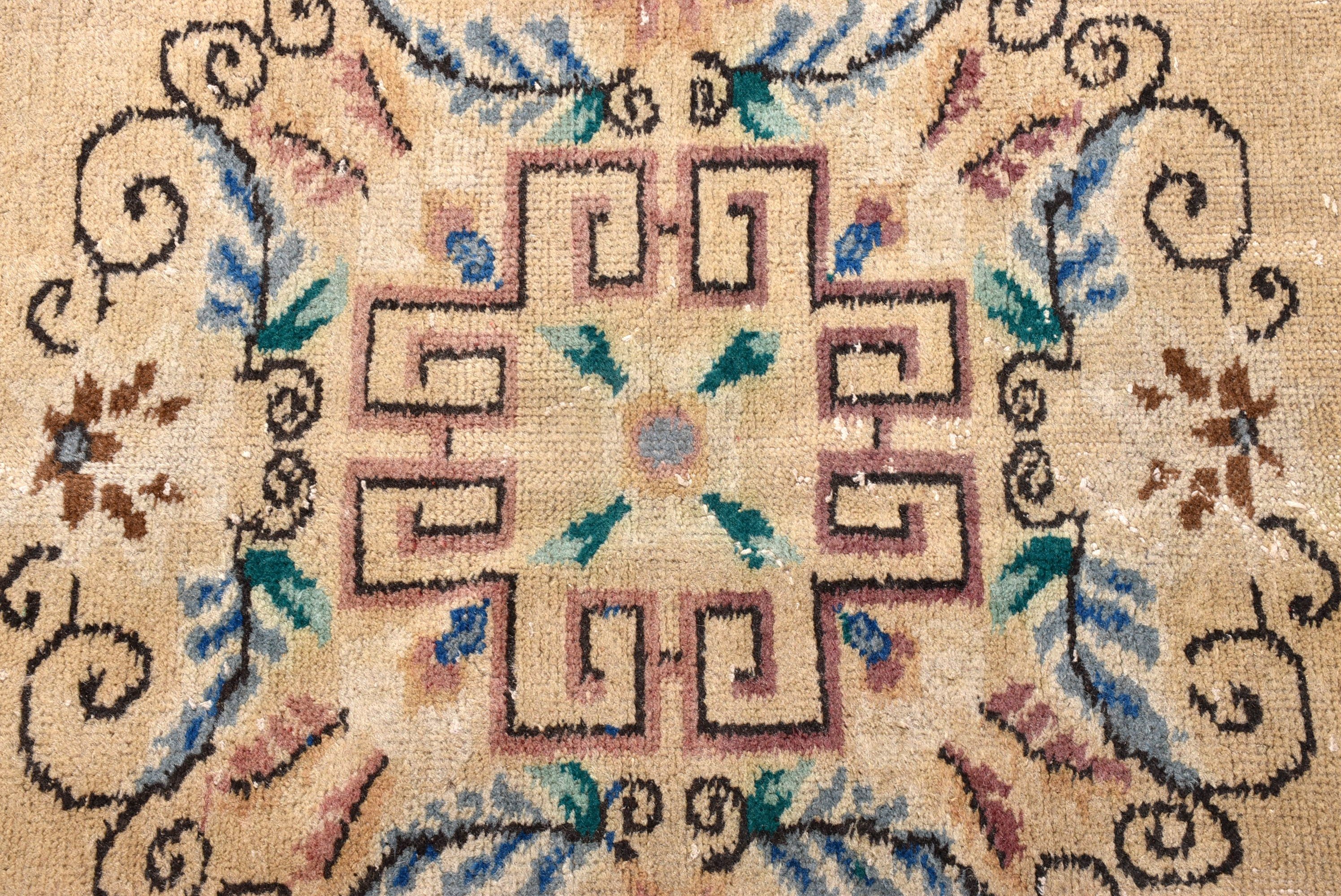 Düz Dokuma Halı, Vintage Halı, Büyük Boho Halı, Lüks Halılar, Türk Halısı, Yemek Odası Halıları, Bej 5.2x8.9 ft Büyük Halılar