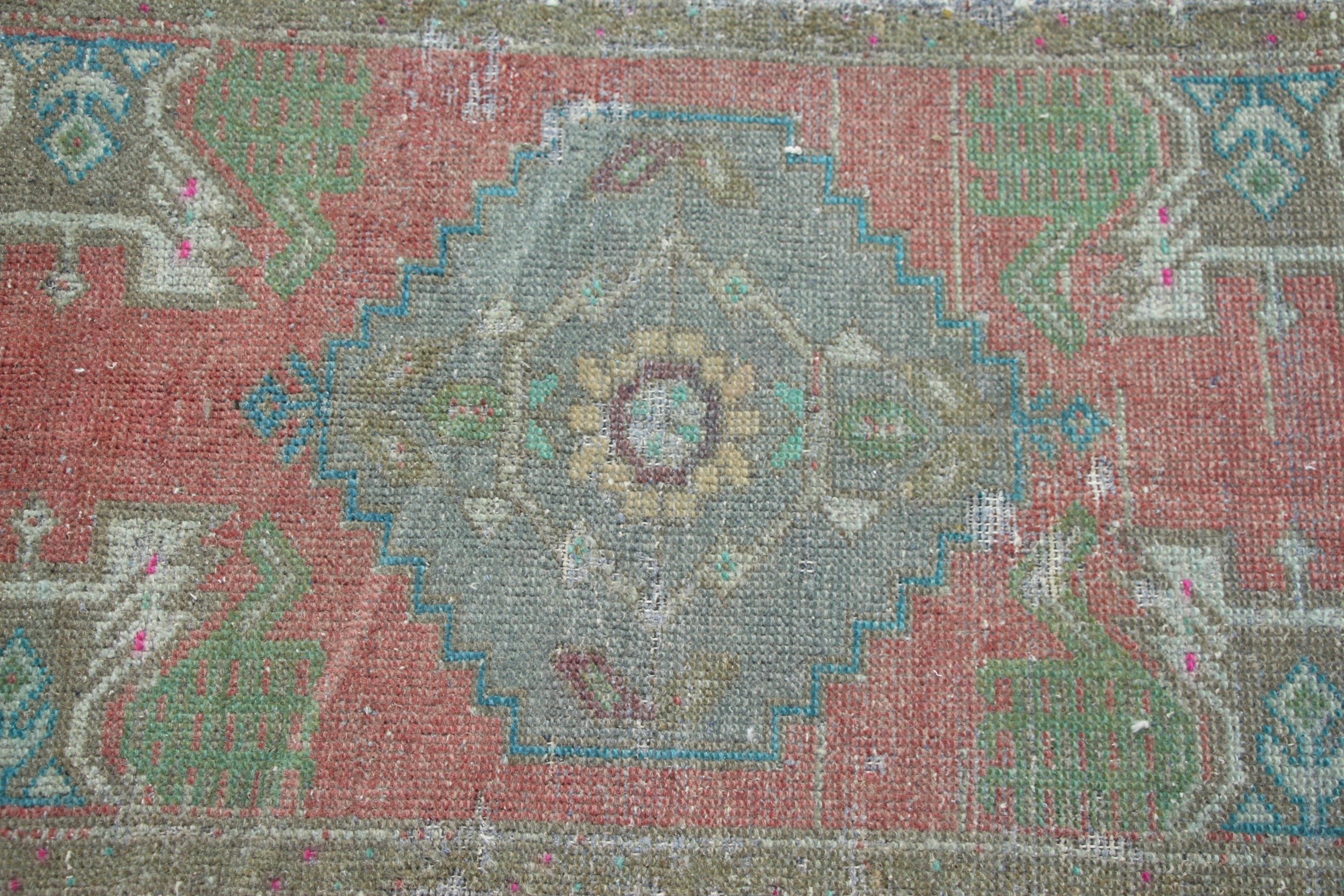 1.7x3.1 ft Small Rugs, Turkish Rugs, Green Kitchen Rugs, Outdoor Rug, Vintage Rugs, Oushak Rug, Floor Rugs, Bathroom Rugs, Small Area Rugs