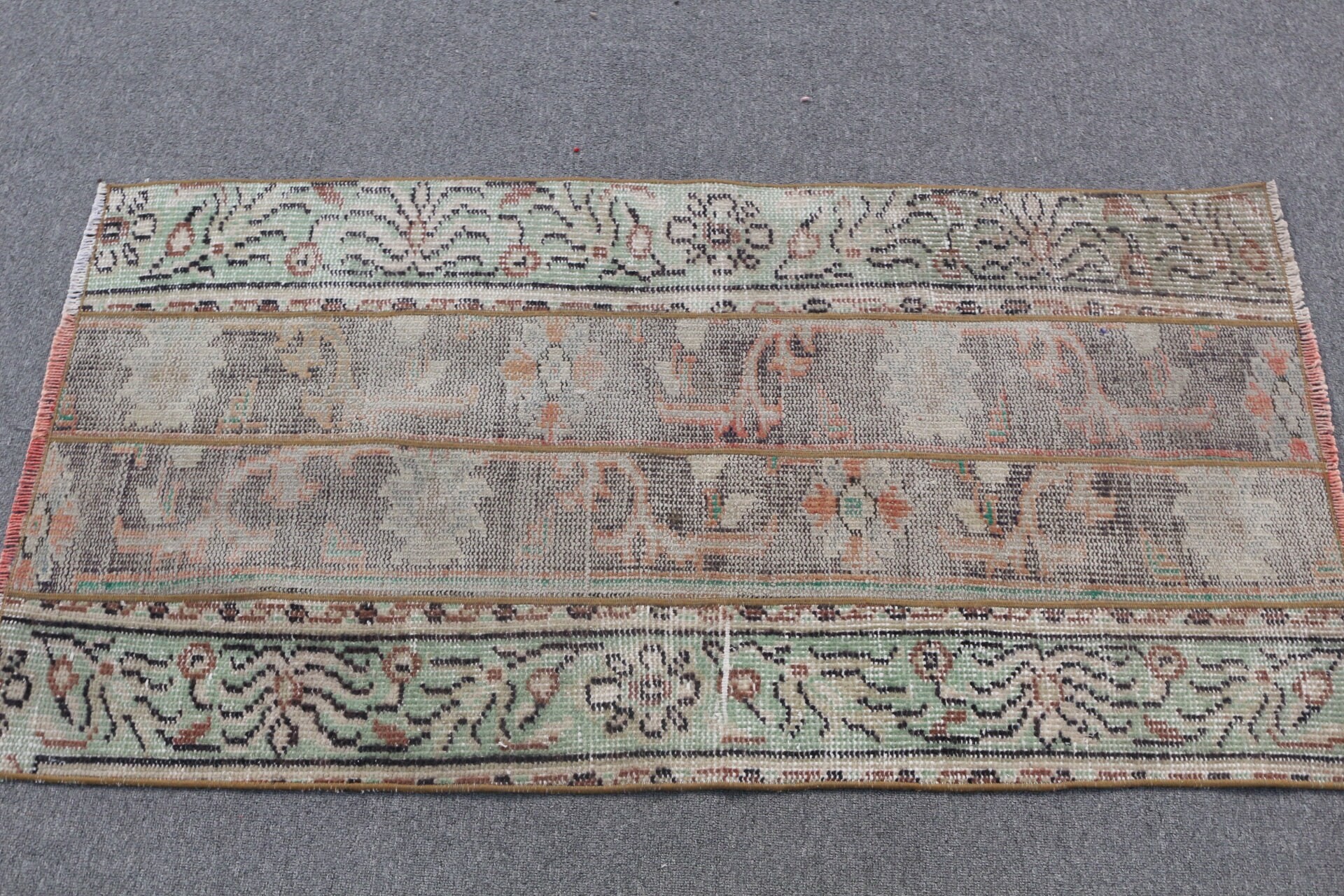 Yeşil Ev dekoru Halı, Araba paspası Halı, Antik Halı, Nostaljik Halı, Banyo Halı, 69x134 cm Küçük Halı, Paspas Halı, Araba paspası Halı