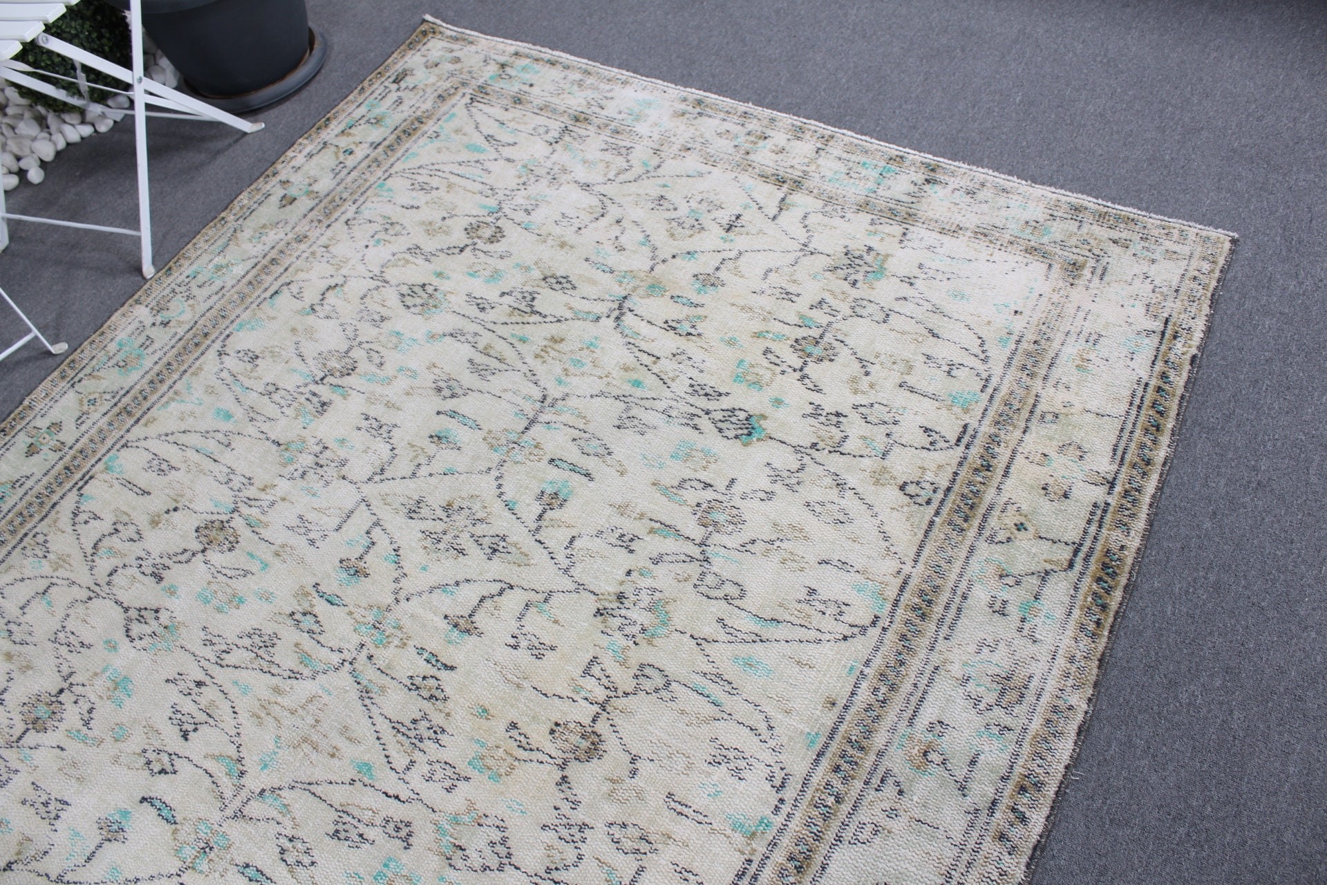 Vintage Rugs, Beige Cool Rugs, Antique Rug, Anatolian Rugs, 5.5x8.2 ft Large Rug, Living Room Rug, Turkish Rug, Bedroom Rug, Decorative Rug