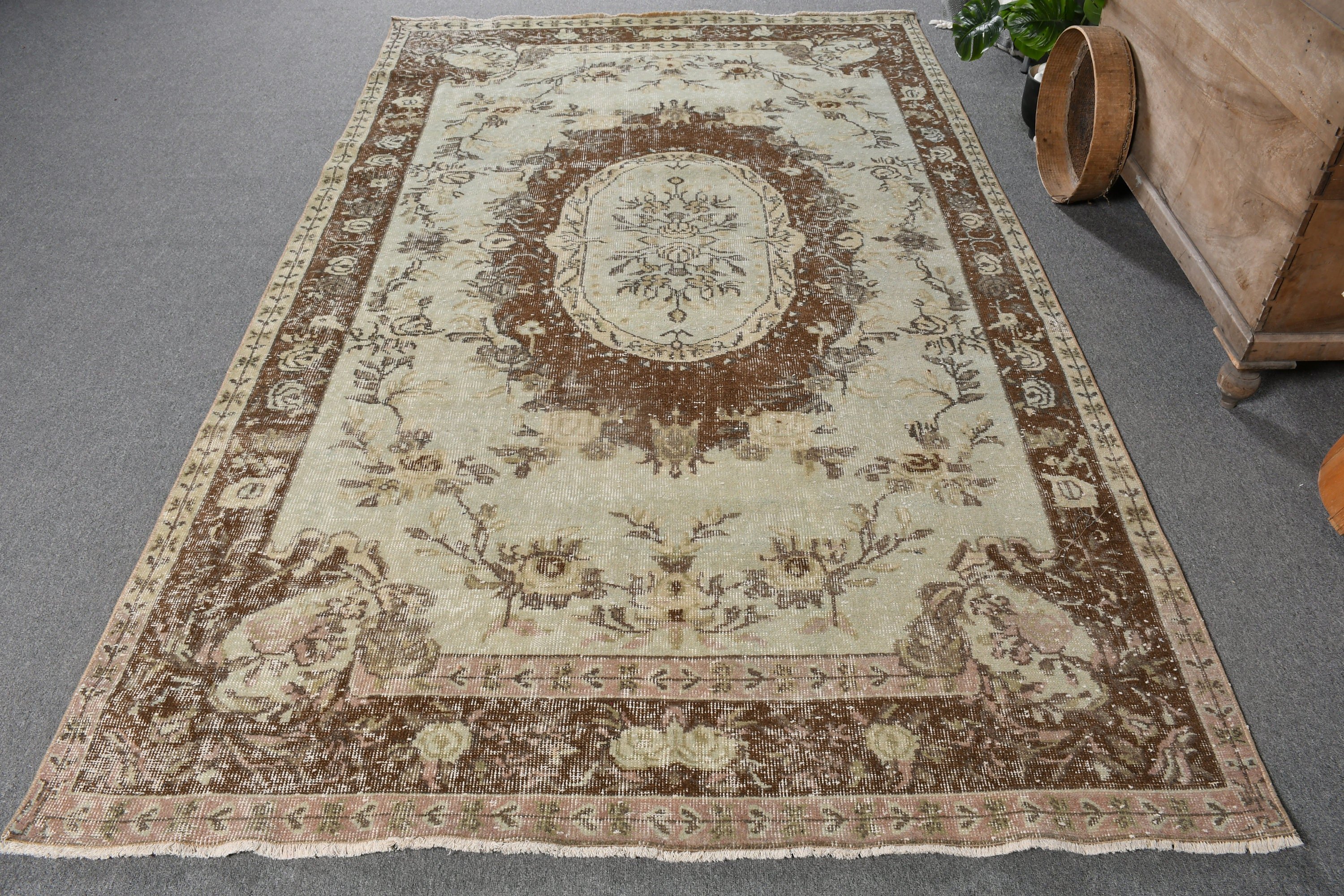 Dış Mekan Halıları, Kahverengi Oryantal Halı, Türk Halıları, Yatak Odası Halıları, Vintage Halı, Yer Halısı, Fas Halısı, Oturma Odası Halıları, 5.4x9 ft Büyük Halılar