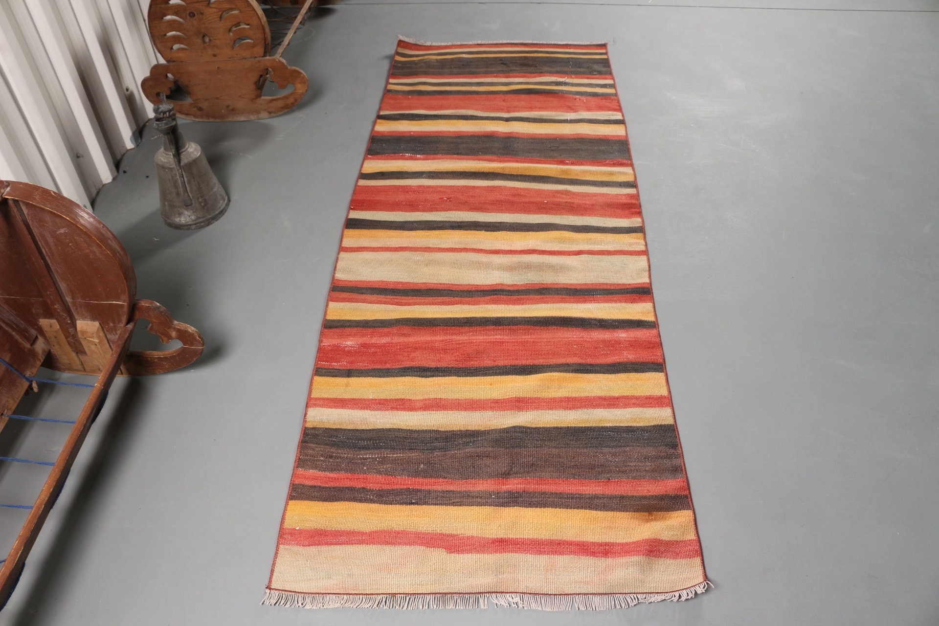 Vintage Rug, Black Anatolian Rug, Kilim, 2.7x7.3 ft Runner Rug, Moroccan Rug, Turkish Rugs, Hallway Rugs, Rugs for Hallway, Bedroom Rug