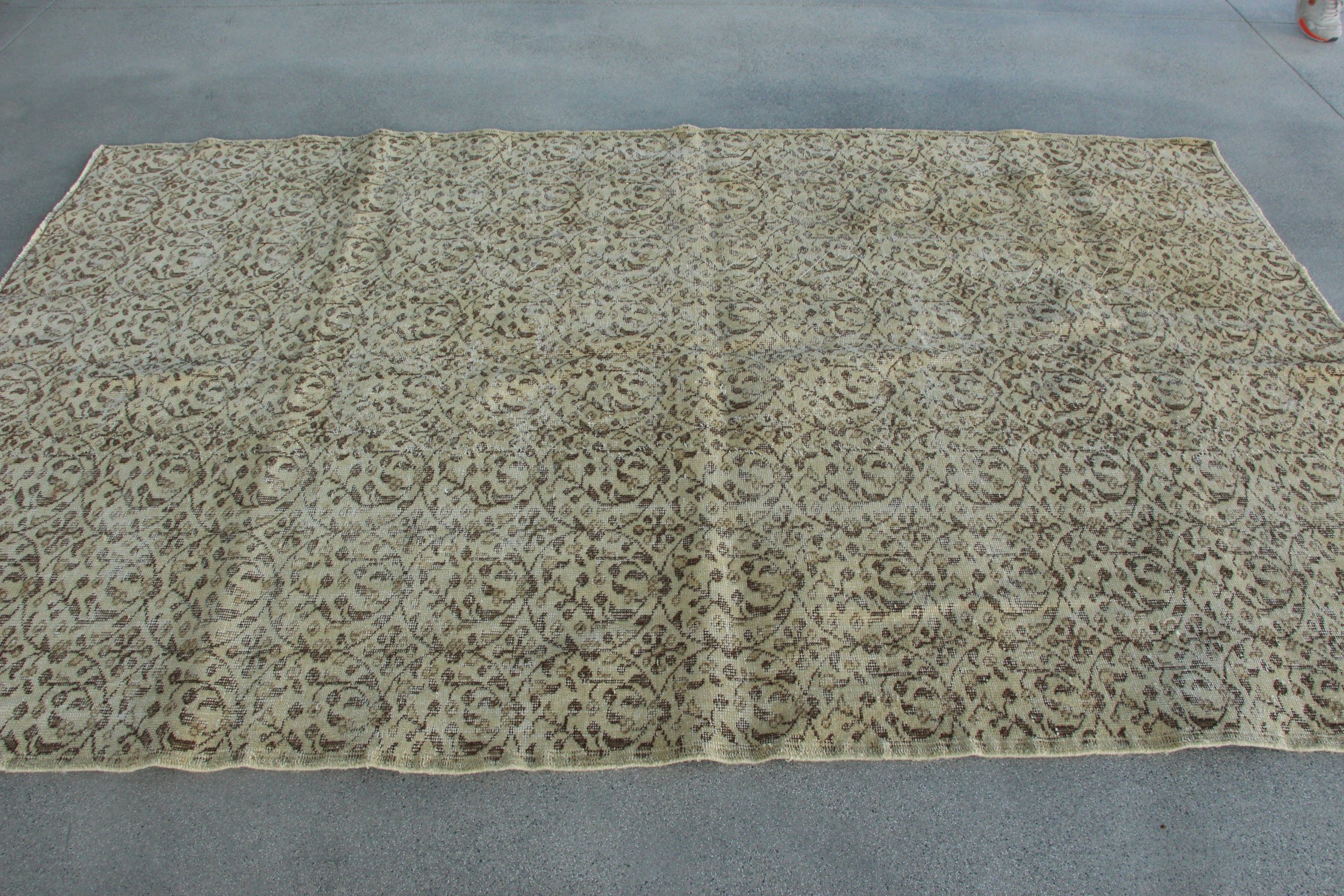 Saloon Rugs, Vintage Rugs, Salon Rugs, 9x9.1 ft Oversize Rugs, Beige Antique Rugs, Oriental Rugs, Turkish Rug, Floor Rug, Modern Rugs