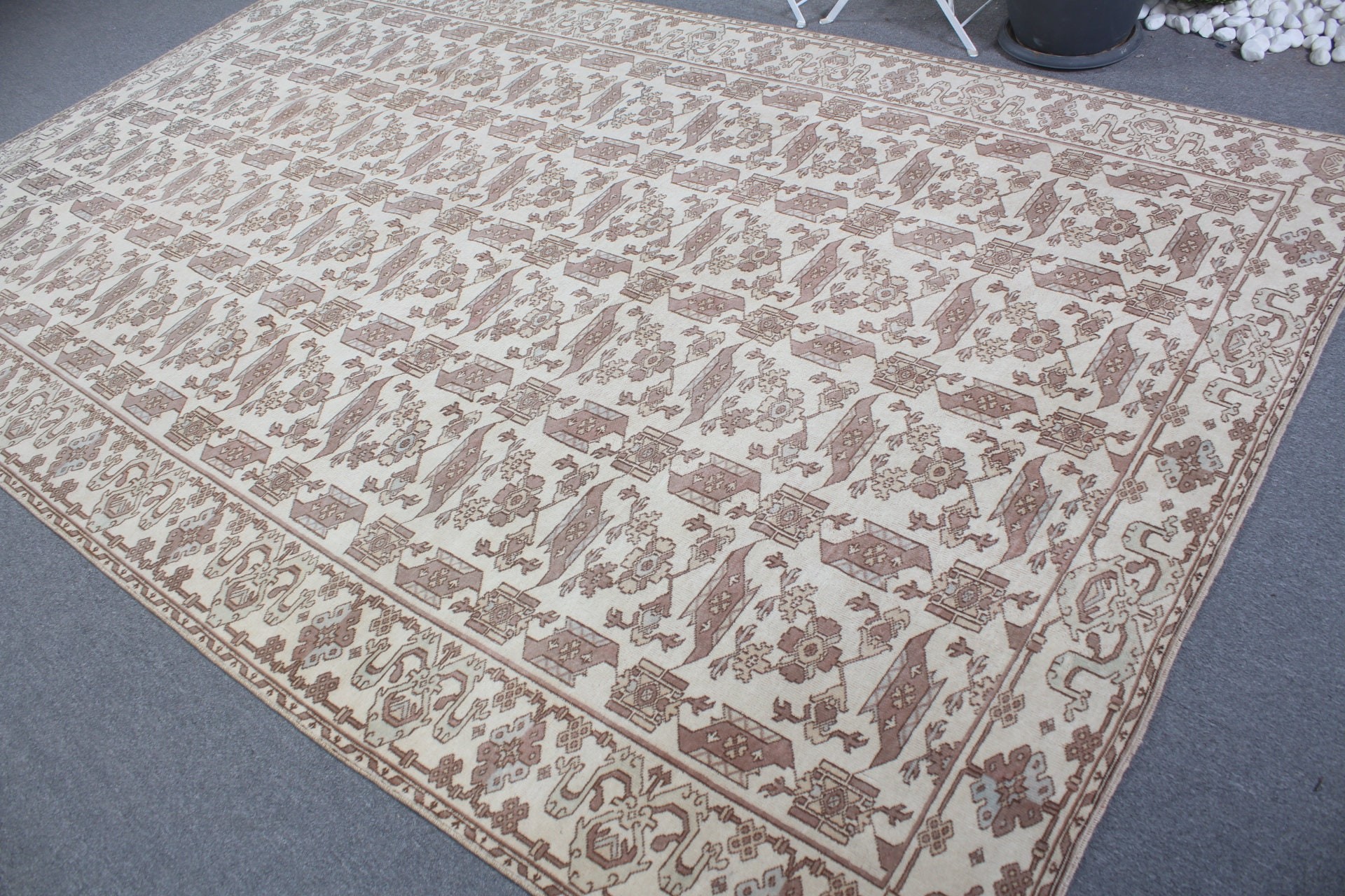 Cute Rug, Oriental Rugs, Bedroom Rugs, Vintage Rugs, 6.6x10.5 ft Large Rug, Turkish Rug, Anatolian Rugs, Beige Floor Rugs, Salon Rug